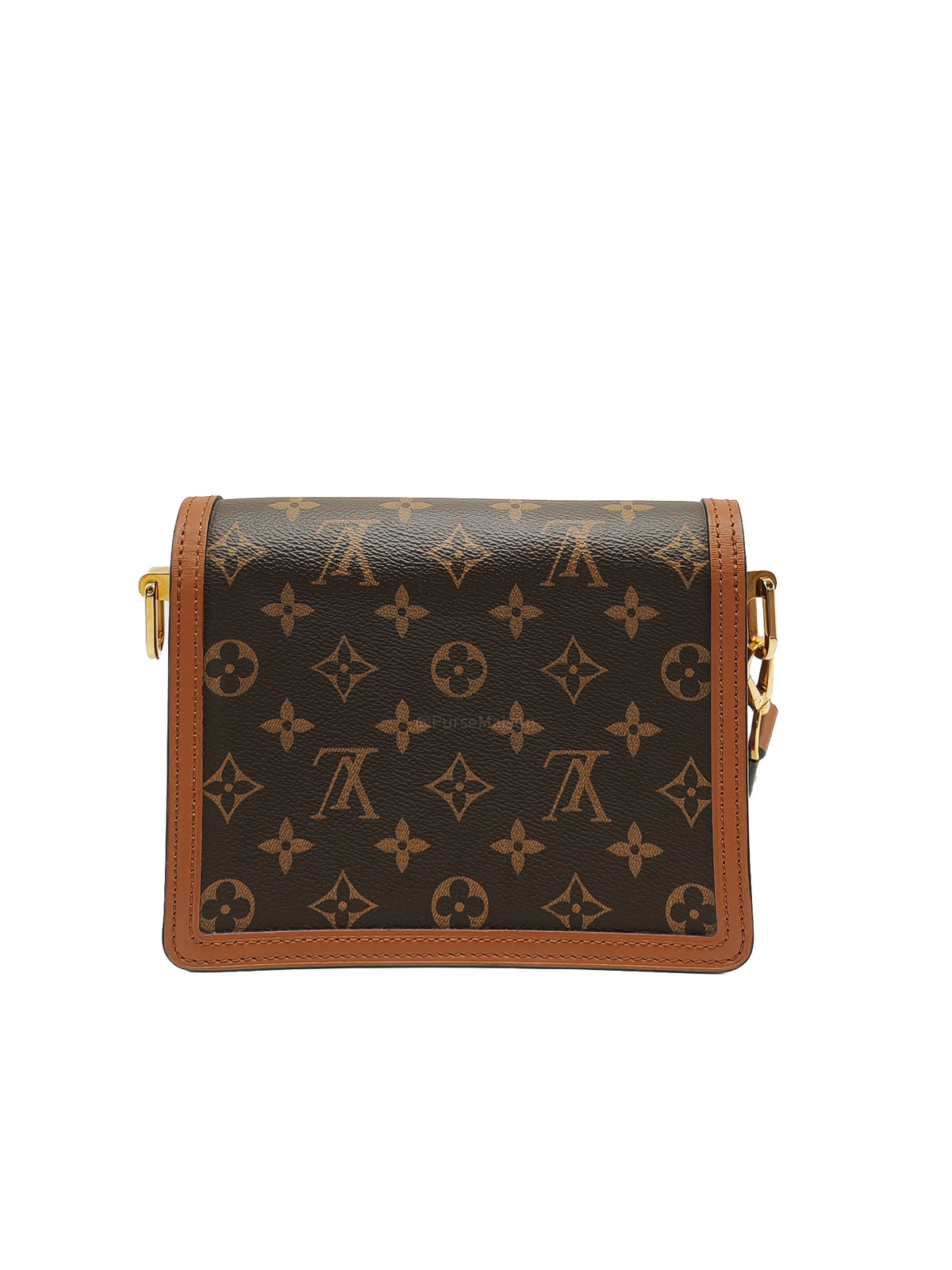 Louis Vuitton Mini Dauphine Bag in Monogram Reverse Canvas and Gold Hardware (Datecode: AA3179)