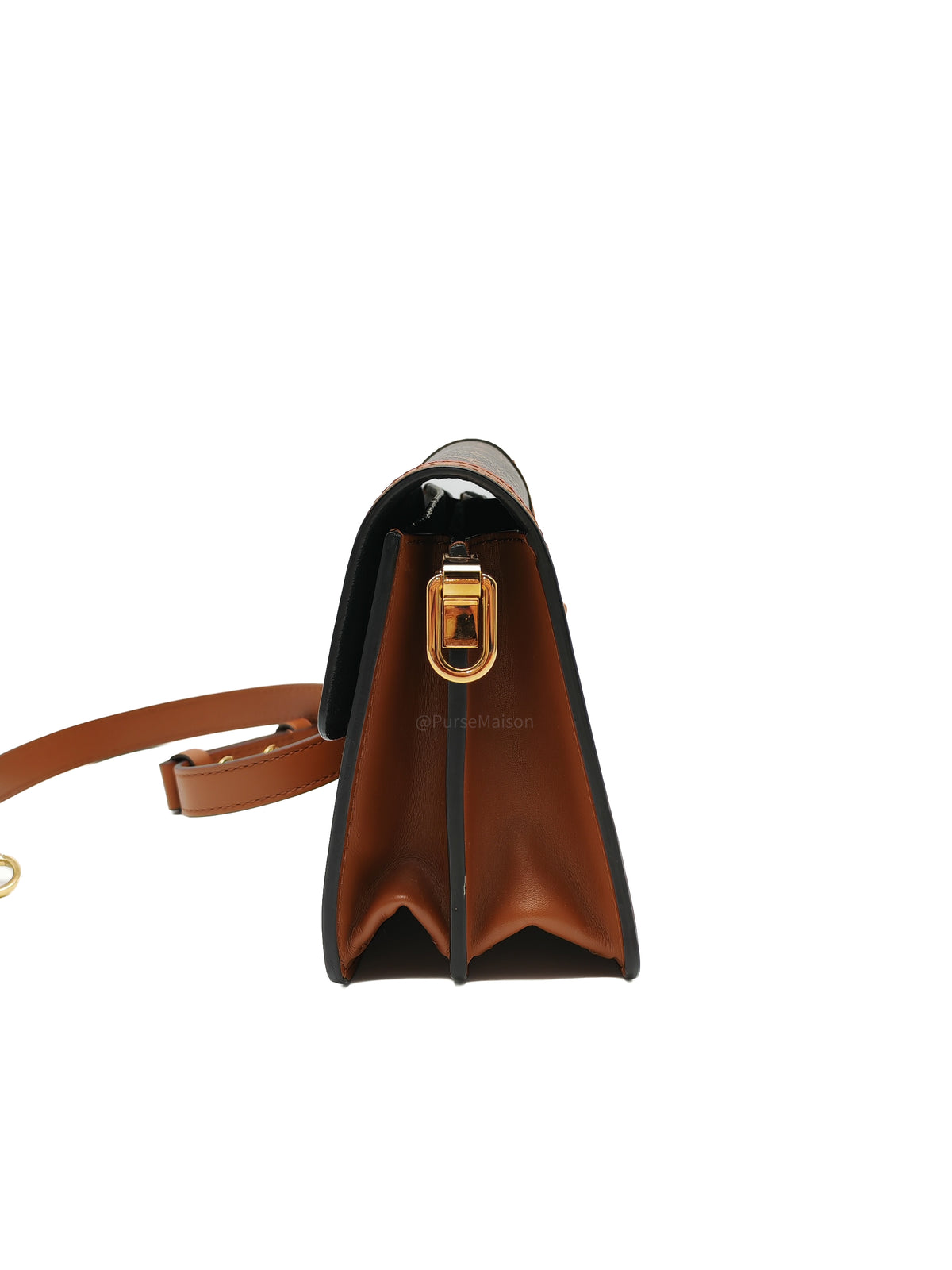 Louis Vuitton Mini Dauphine Bag in Monogram Reverse Canvas and Gold Hardware (Datecode: AA3179)