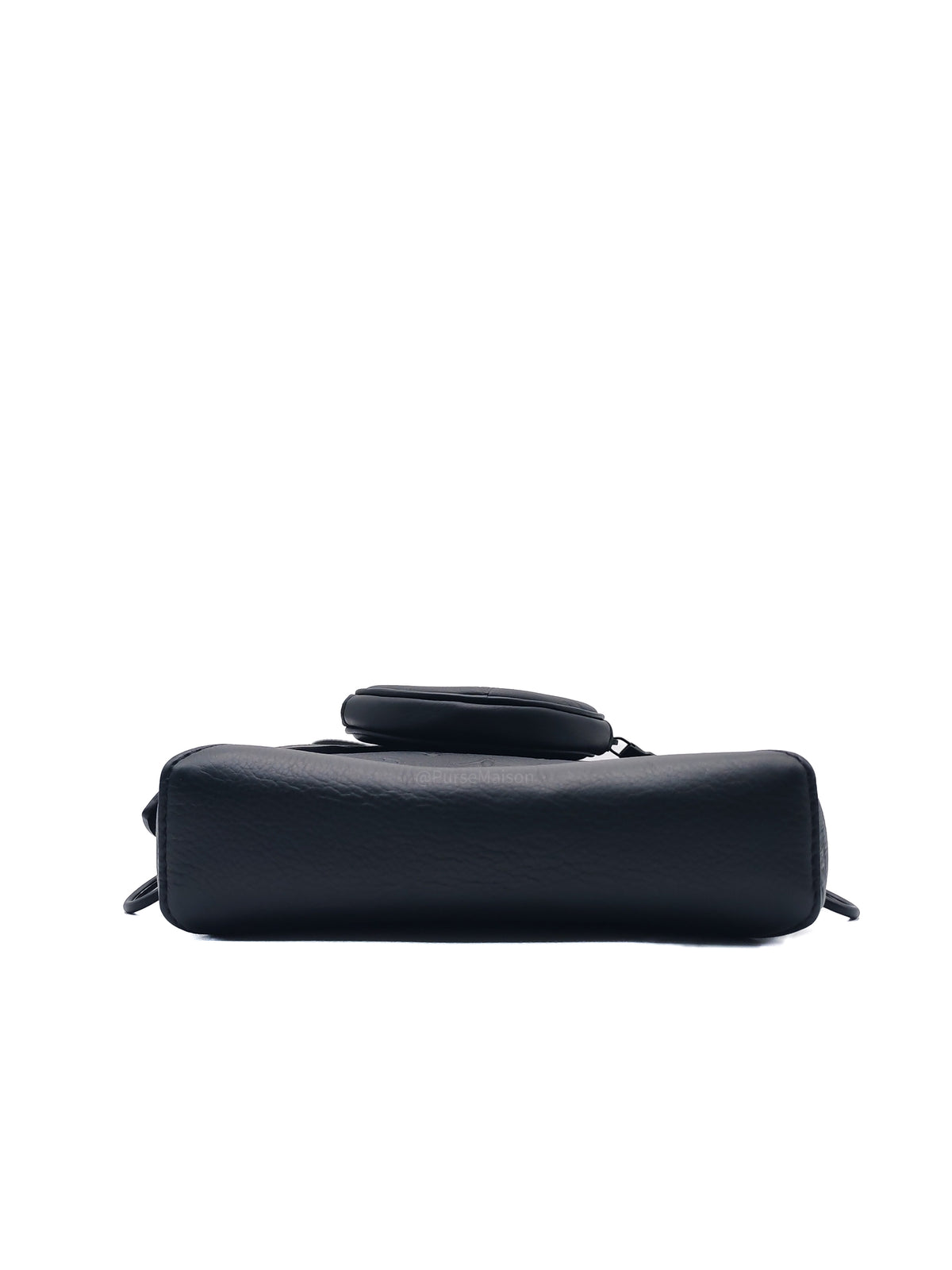 Louis Vuitton Duo Sling Bag in Monogram Shadow in Black Calfskin Leather