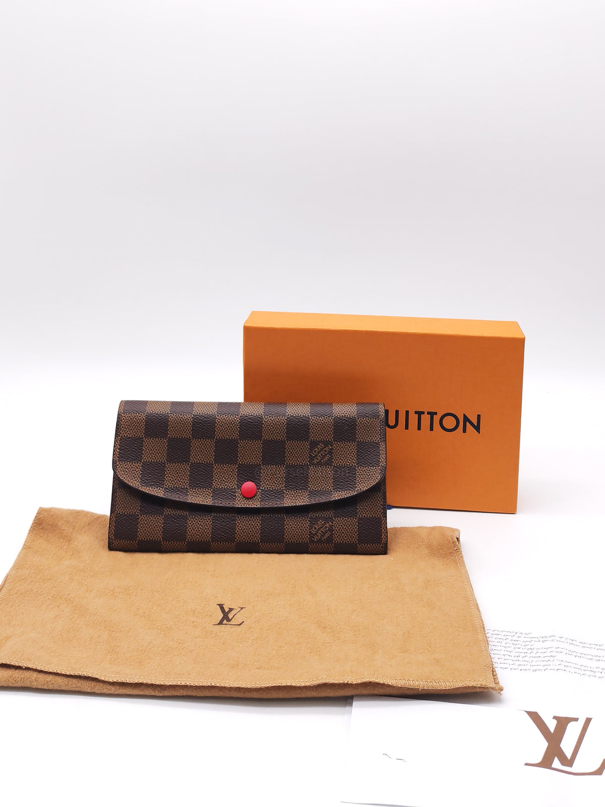 Louis Vuitton Emillie Wallet in Damier Ebene Canvas (Datecode: TA1200)