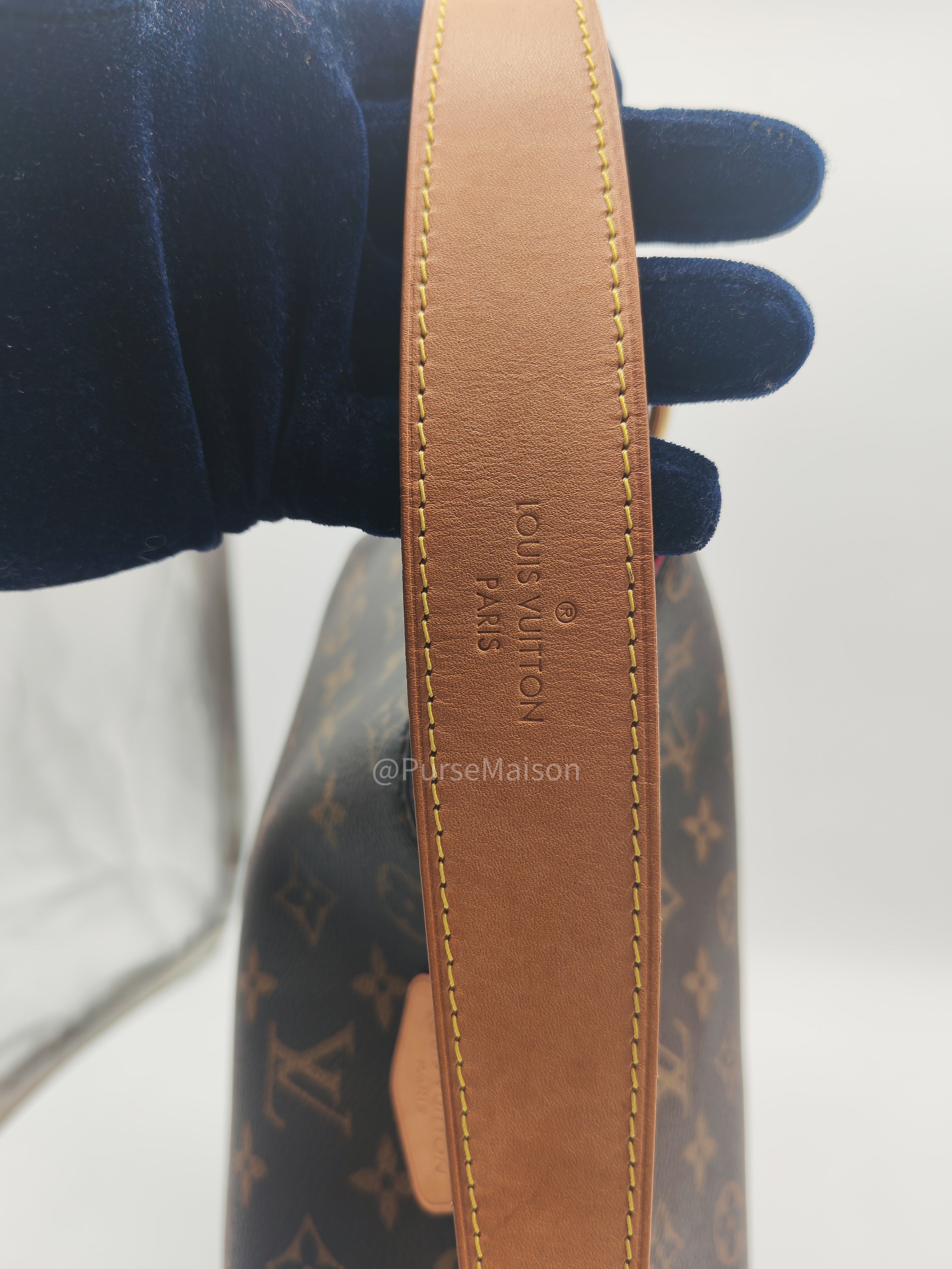 Louis Vuitton Graceful Hobo Bag PM in Monogram Canvas (Date Code: RI3189) with Y.I Hot Stamping
