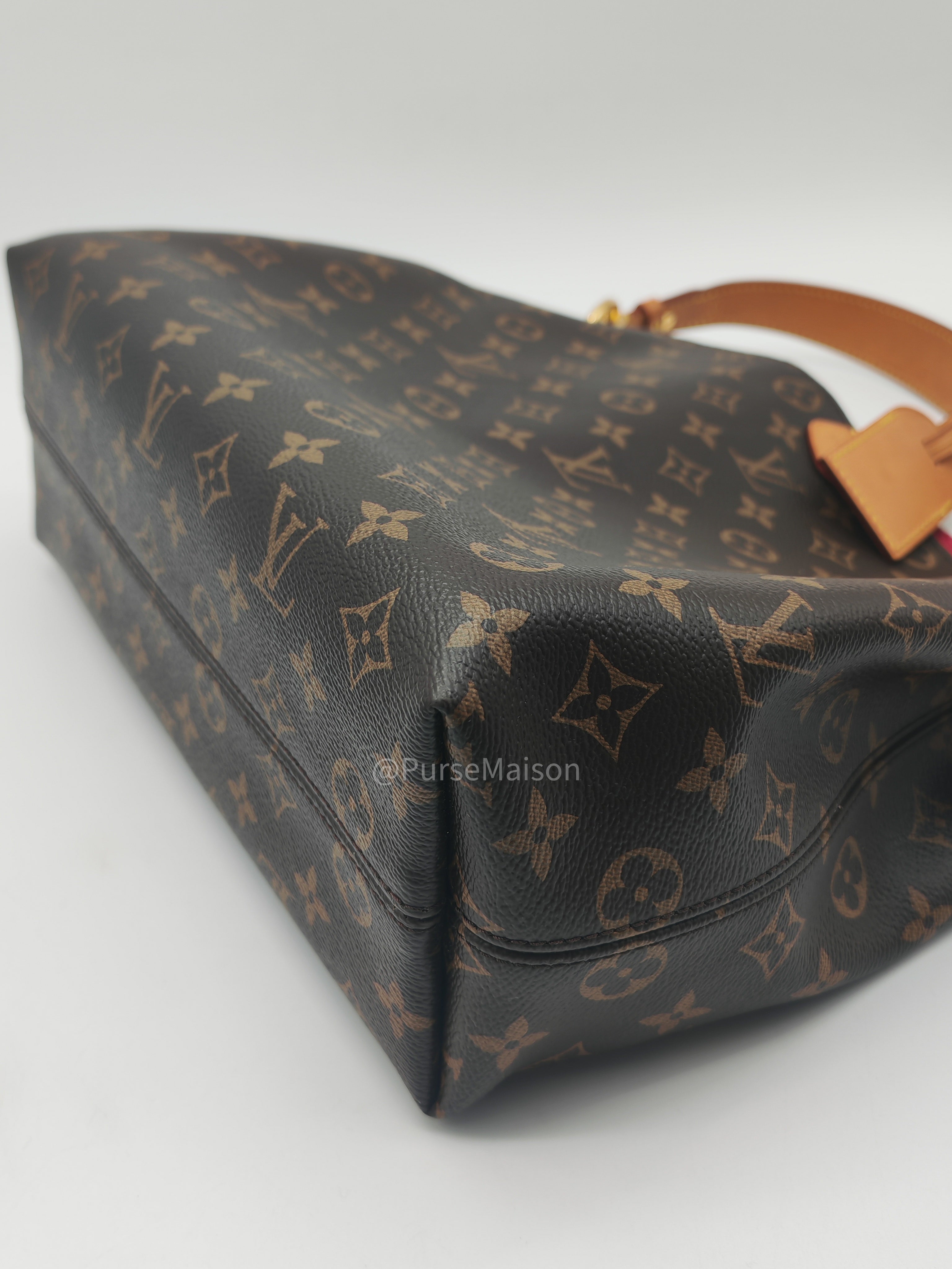 Louis Vuitton Graceful Hobo Bag PM in Monogram Canvas (Date Code: RI3189) with Y.I Hot Stamping