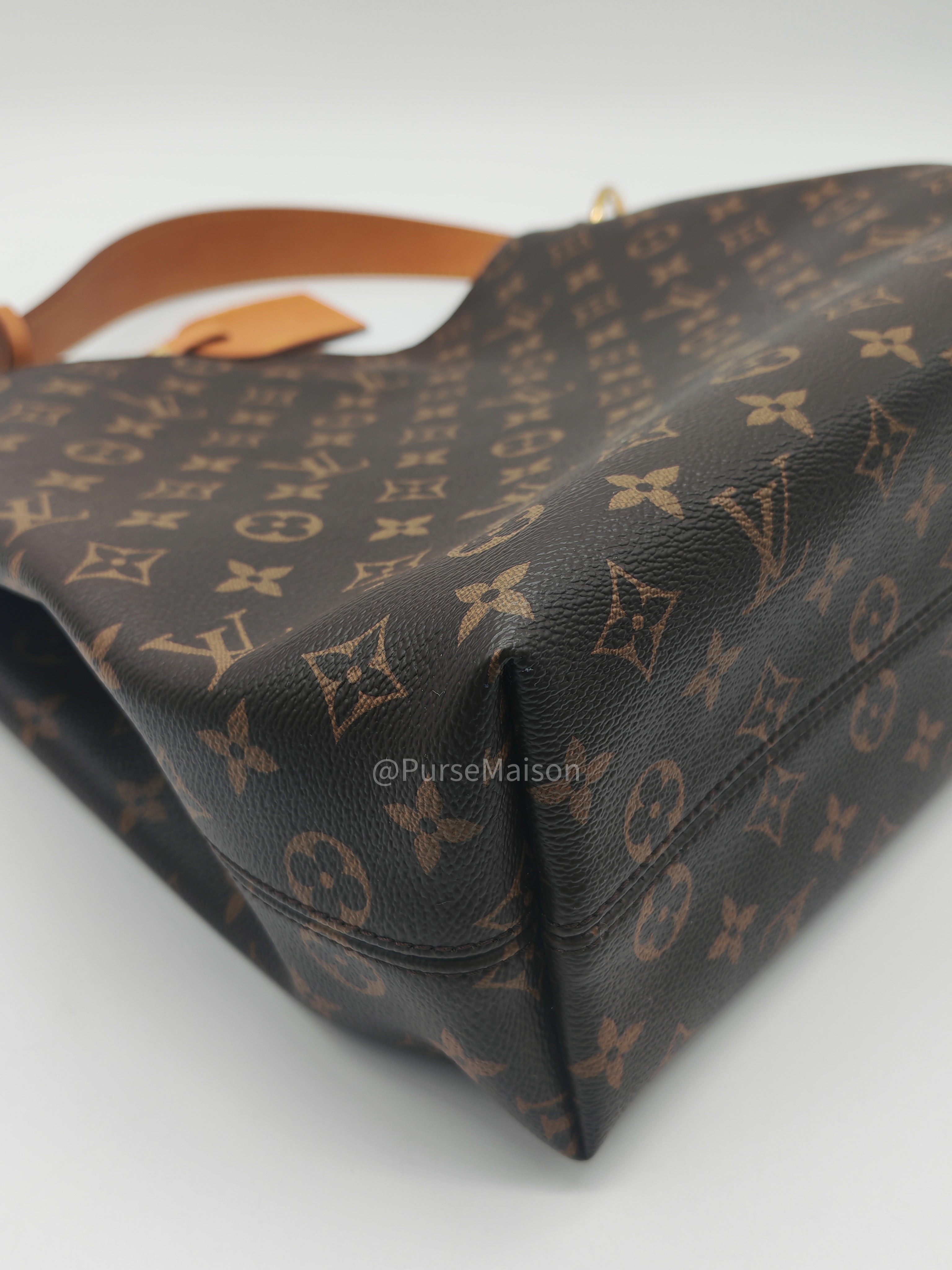 Louis Vuitton Graceful Hobo Bag PM in Monogram Canvas (Date Code: RI3189) with Y.I Hot Stamping