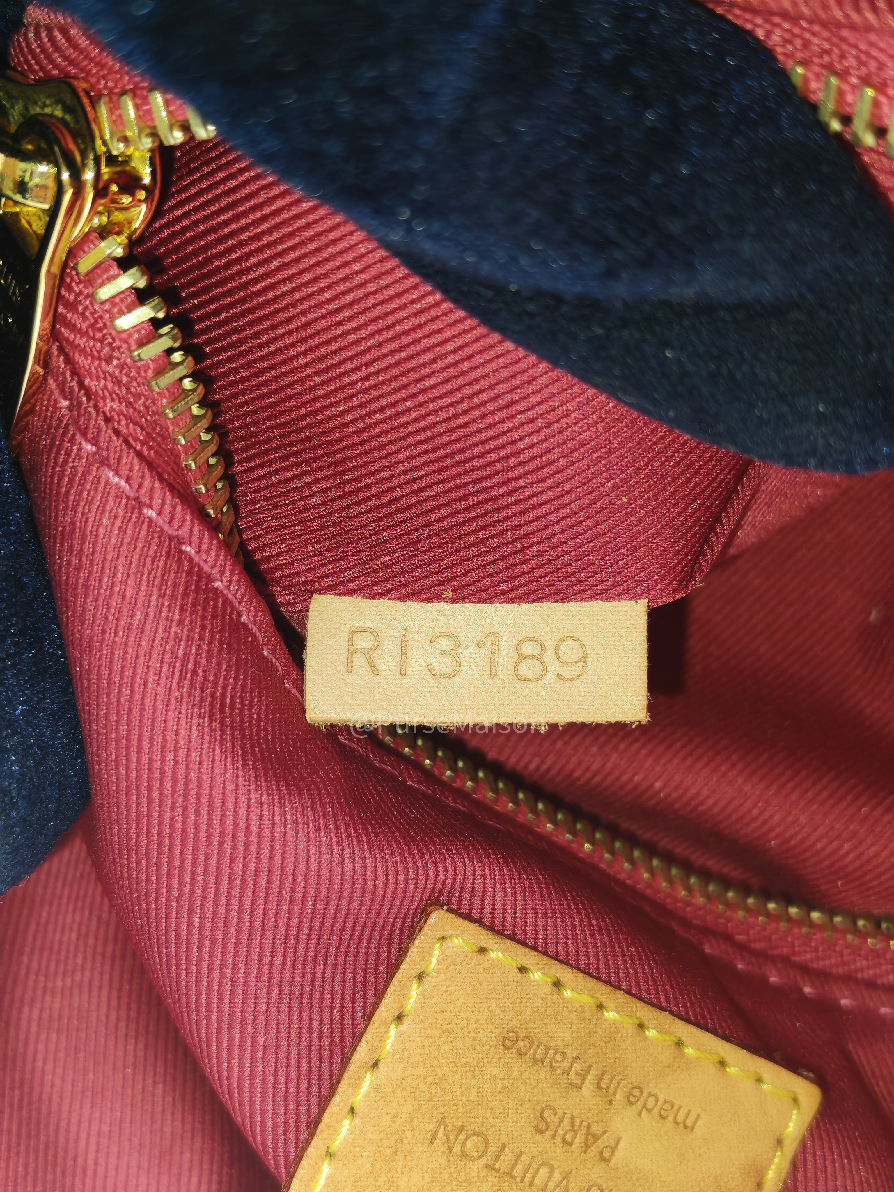 Louis Vuitton Graceful Hobo Bag PM in Monogram Canvas (Date Code: RI3189) with Y.I Hot Stamping