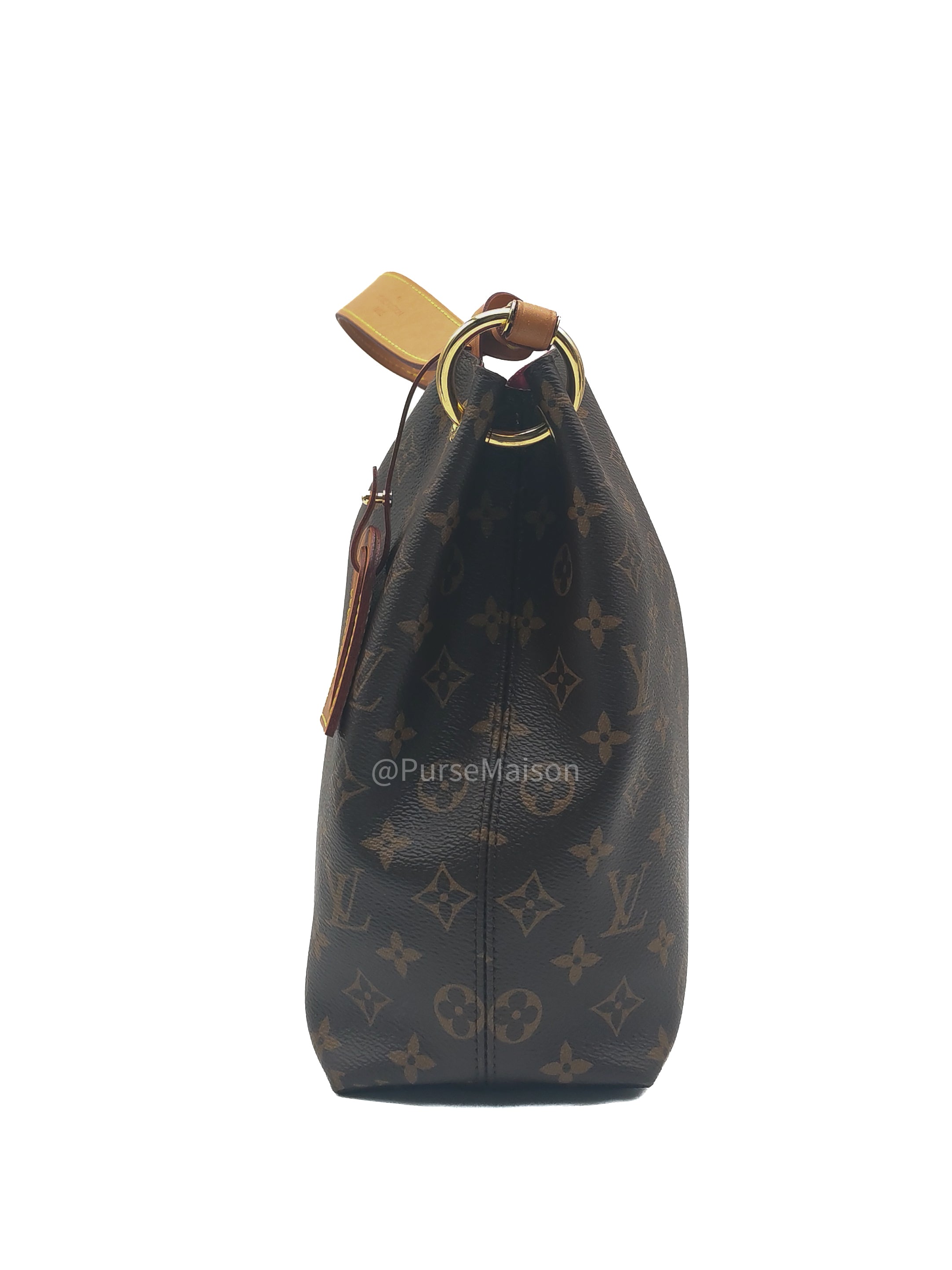 Louis Vuitton Graceful Hobo Bag PM in Monogram Canvas (Date Code: RI3189) with Y.I Hot Stamping