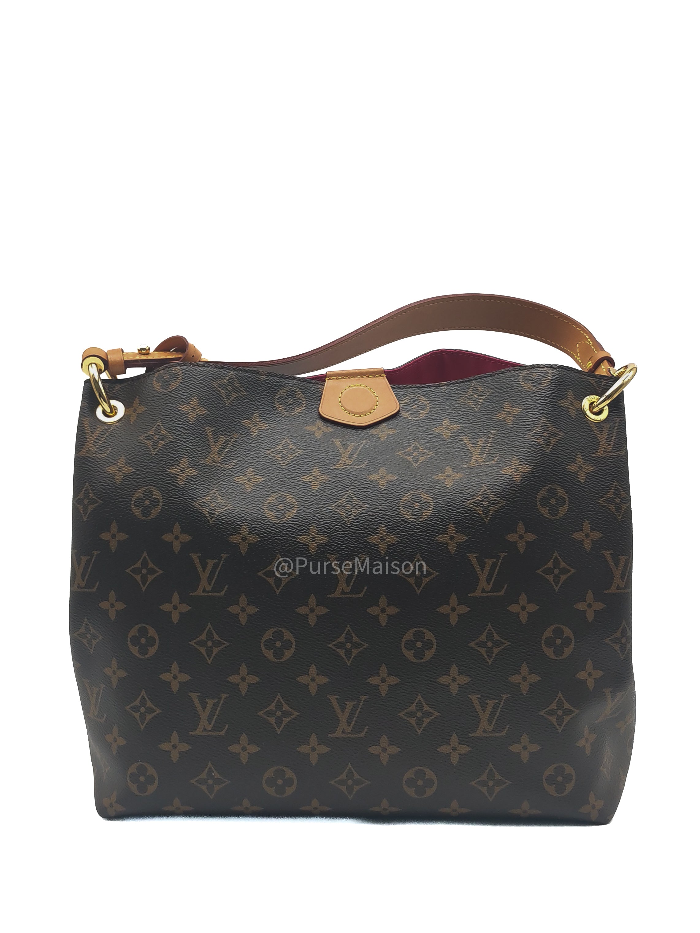 Louis Vuitton Graceful Hobo Bag PM in Monogram Canvas (Date Code: RI3189) with Y.I Hot Stamping