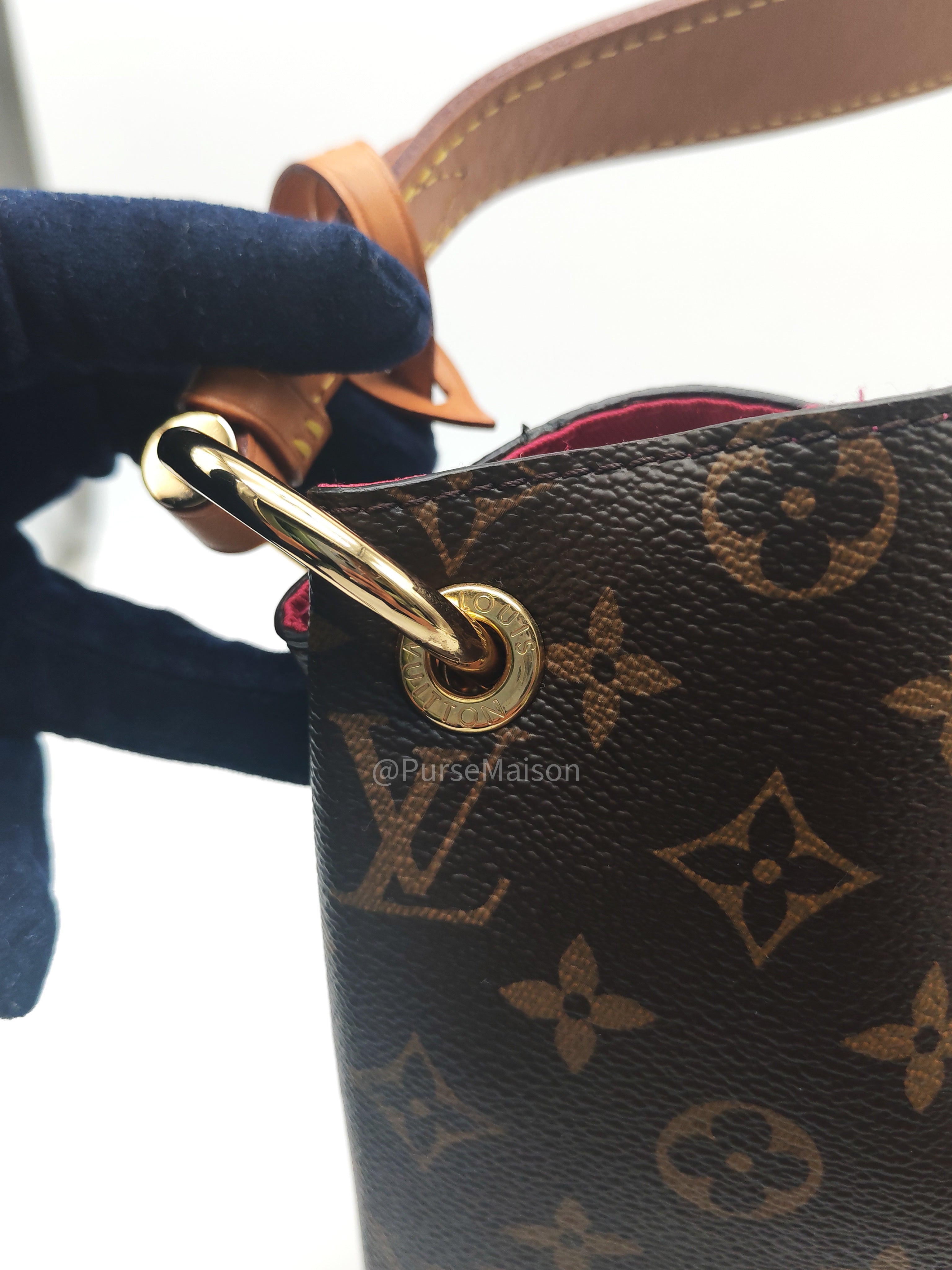 Louis Vuitton Graceful Hobo Bag PM in Monogram Canvas (Date Code: RI3189) with Y.I Hot Stamping