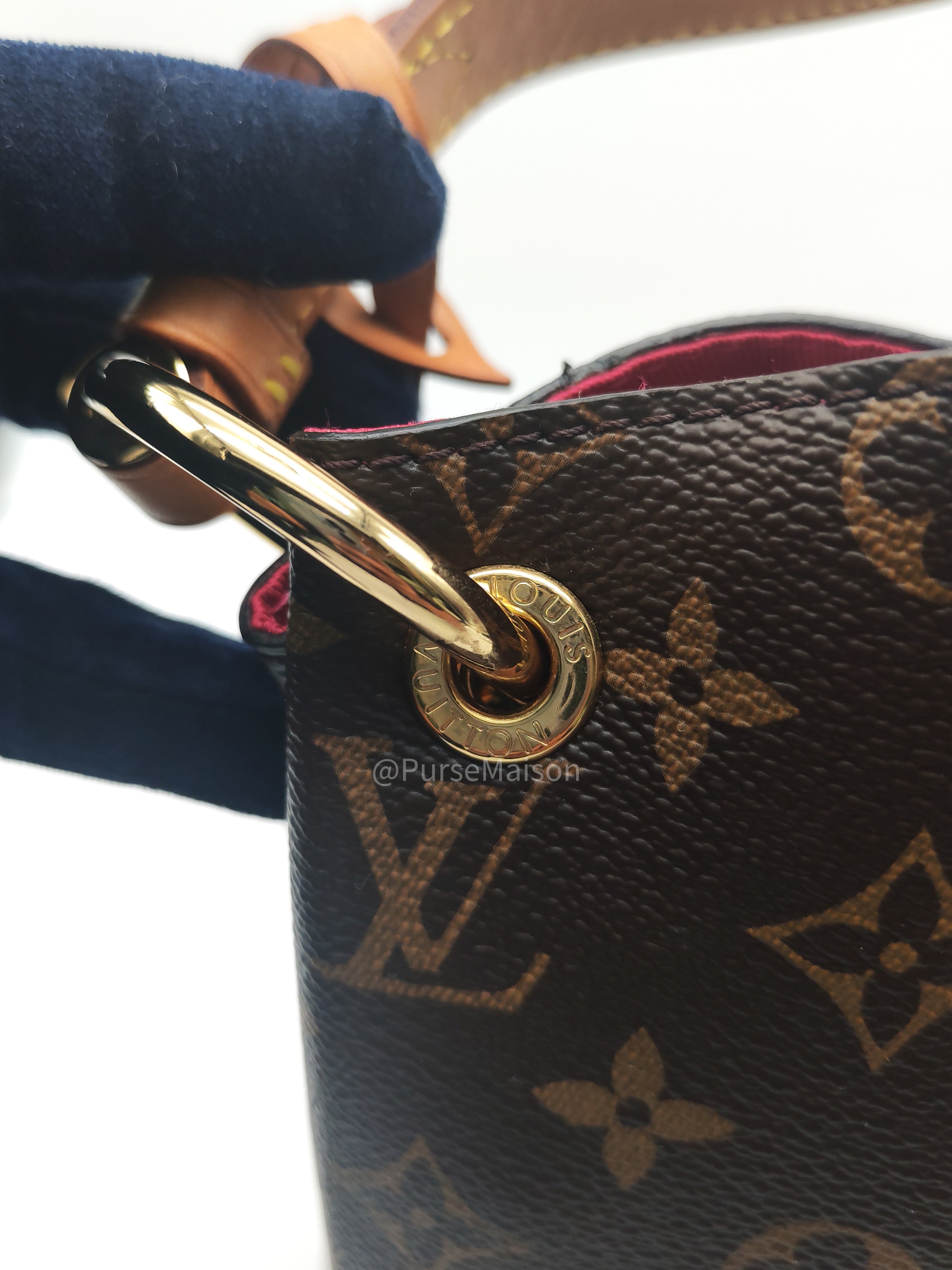 Louis Vuitton Graceful Hobo Bag PM in Monogram Canvas (Date Code: RI3189) with Y.I Hot Stamping