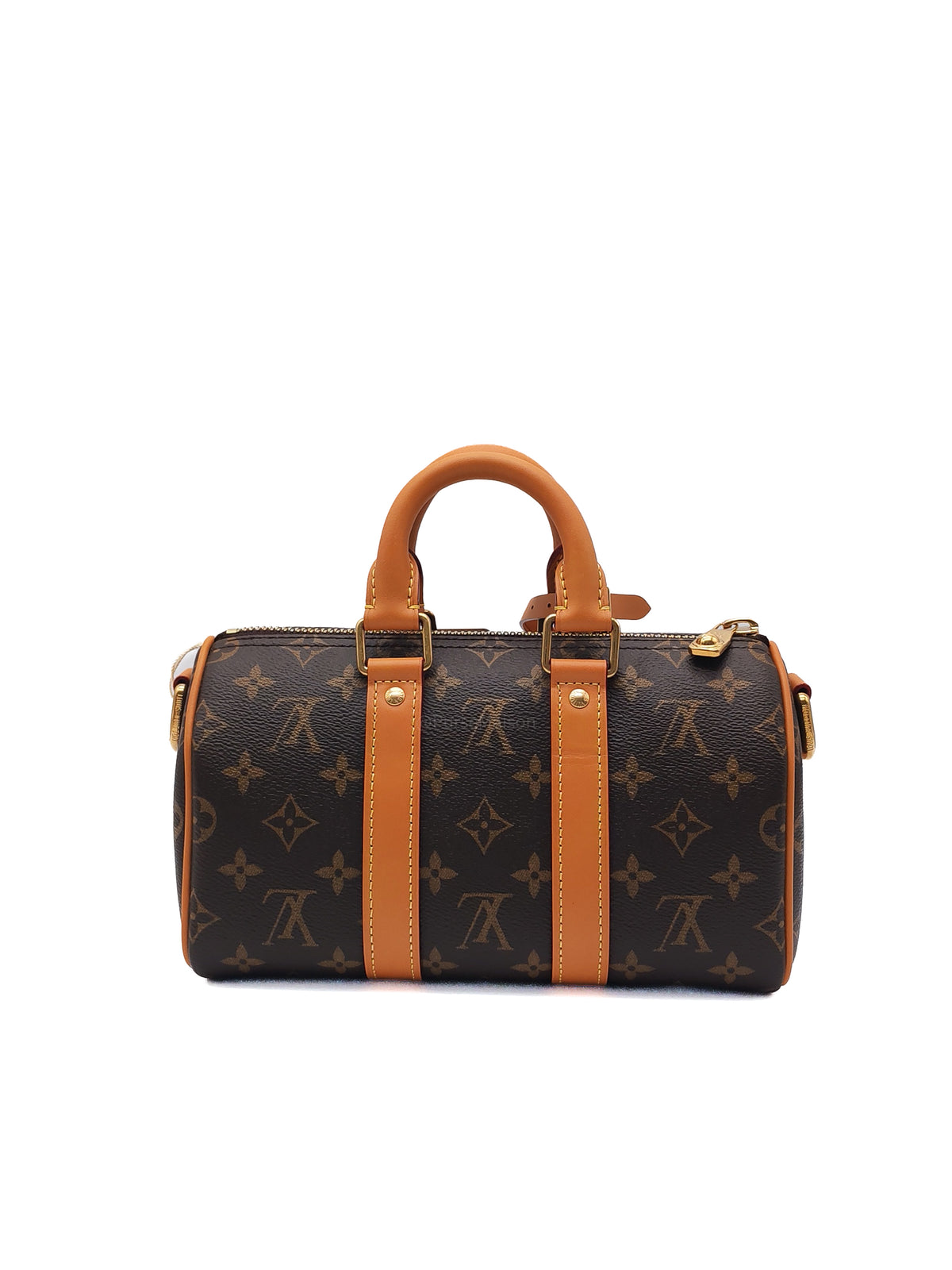 Louis Vuitton Keepall Bandouliere 25 in Monogram Canvas Top Handle Bag (Microchip)