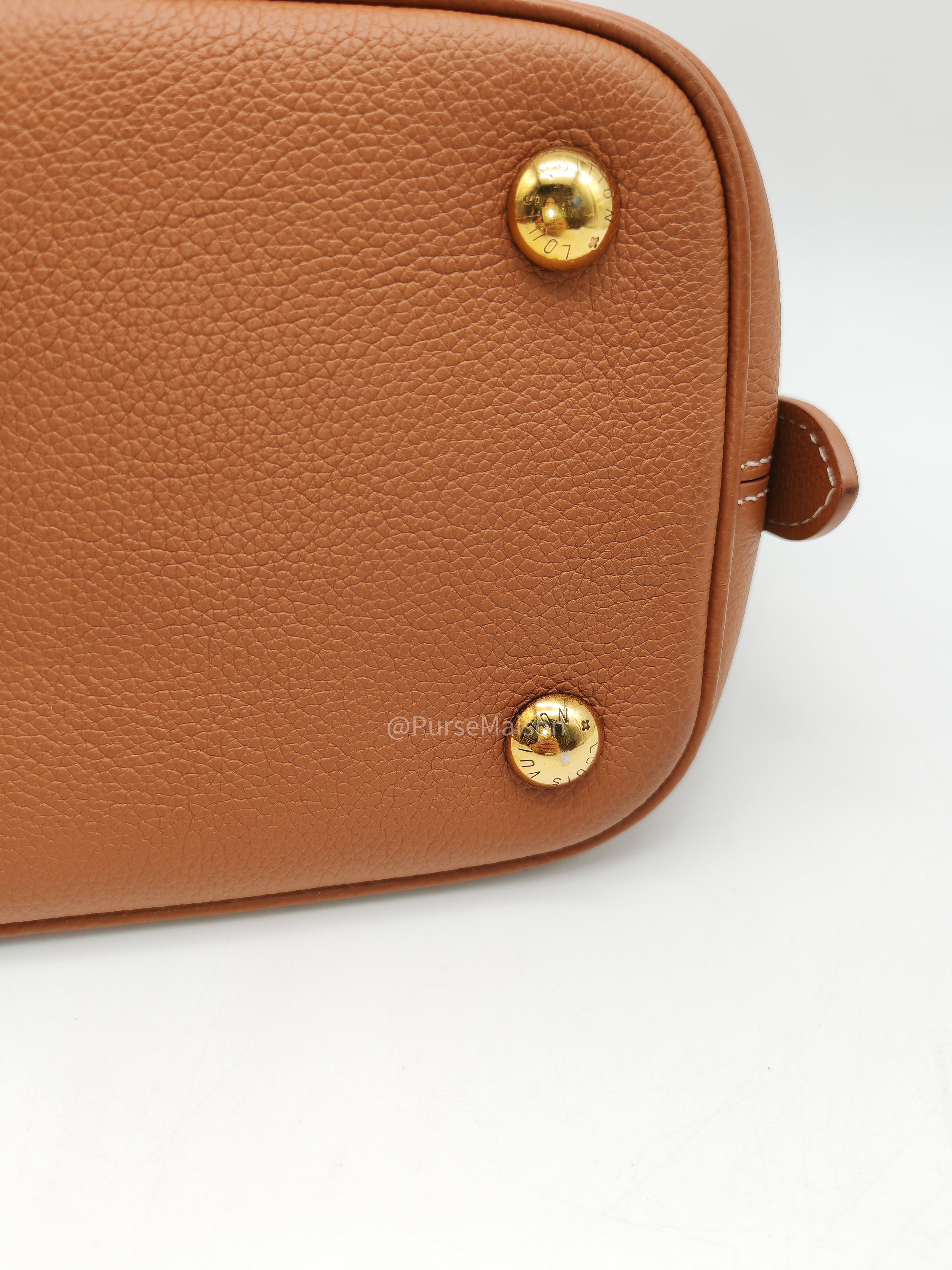 Louis Vuitton Low Key All BB in Cognac Grained Calfskin Leather and Gold Hardware Microchip