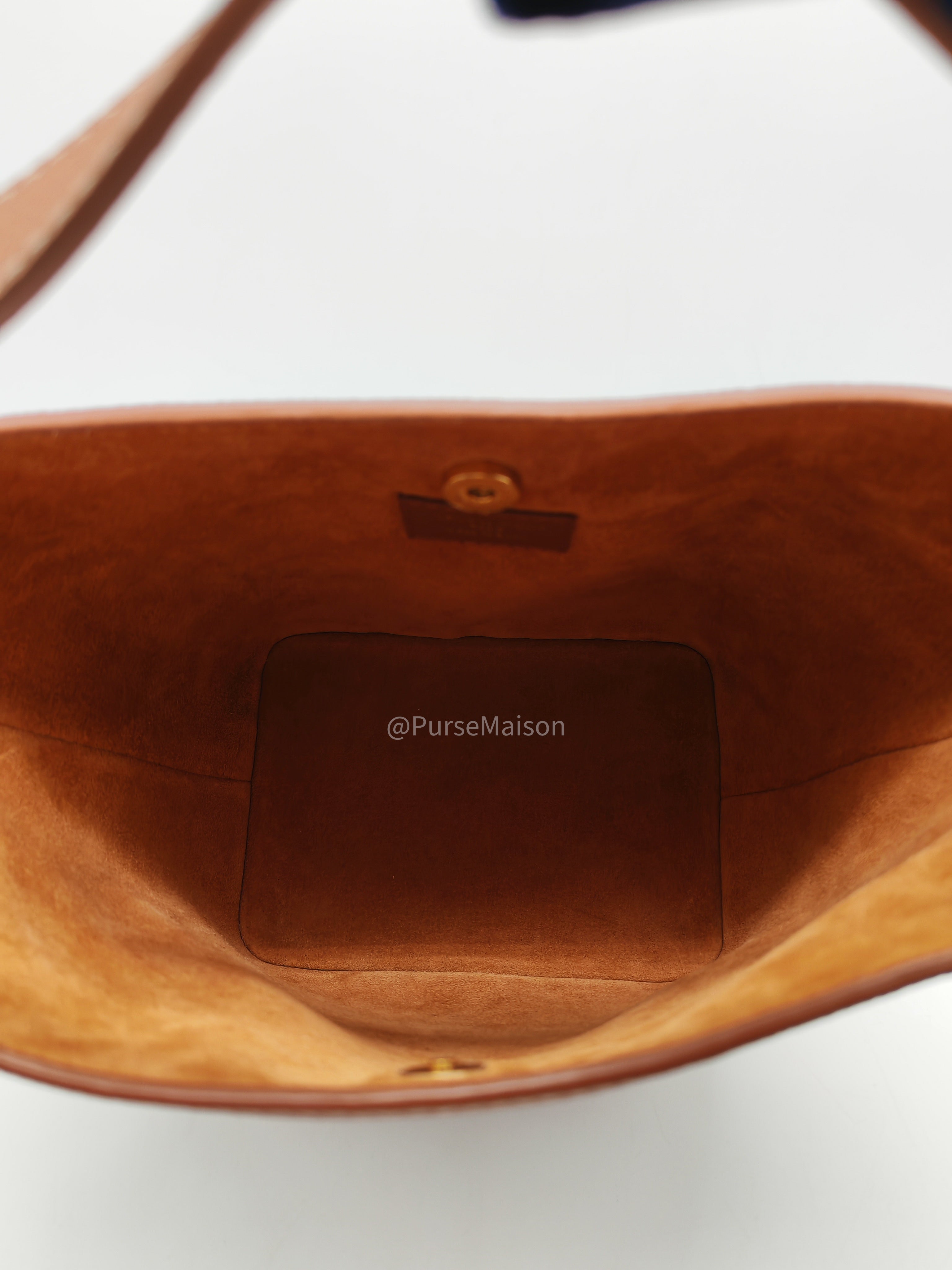 Louis Vuitton Low Key All BB in Cognac Grained Calfskin Leather and Gold Hardware Microchip