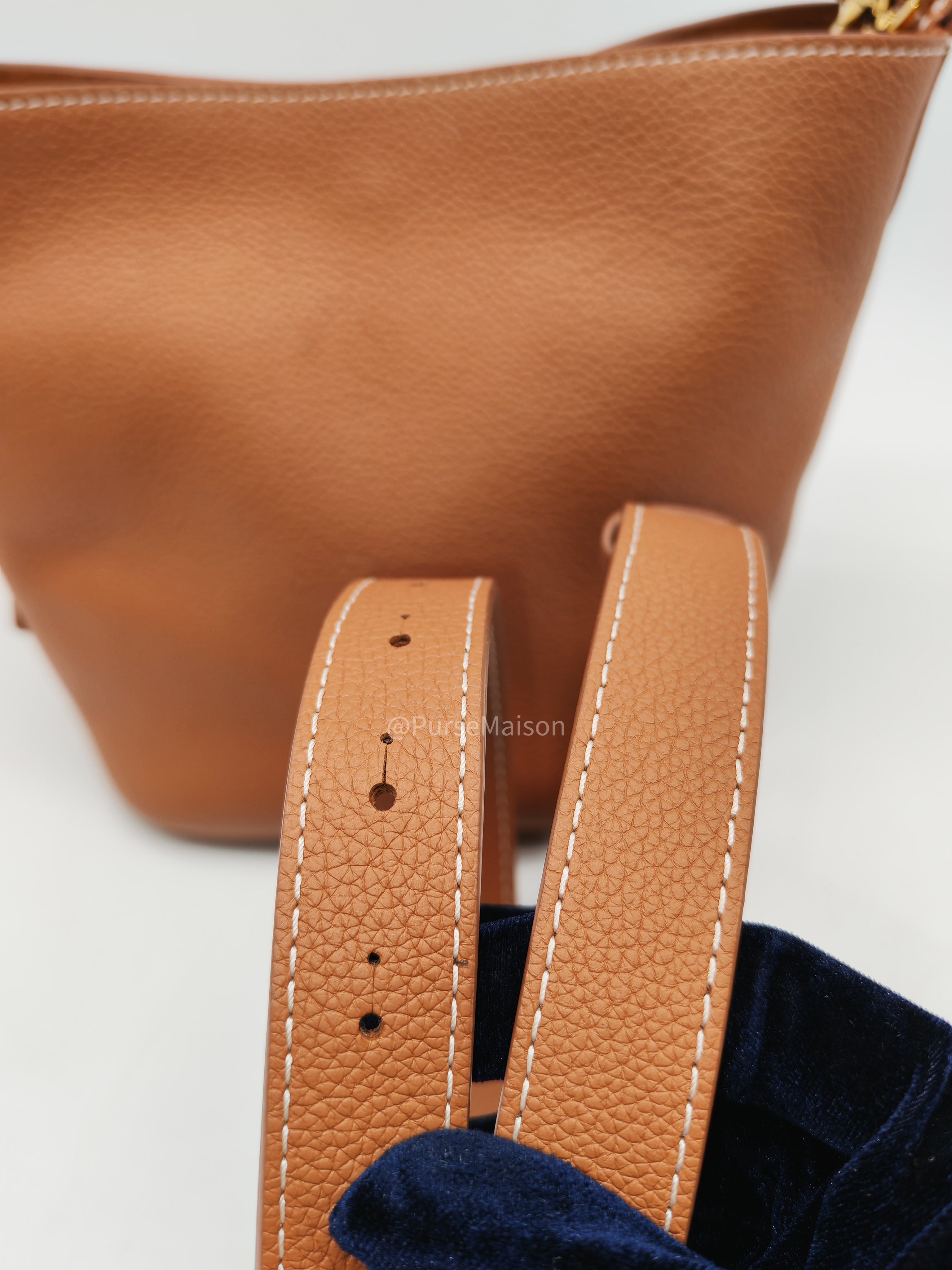 Louis Vuitton Low Key All BB in Cognac Grained Calfskin Leather and Gold Hardware Microchip