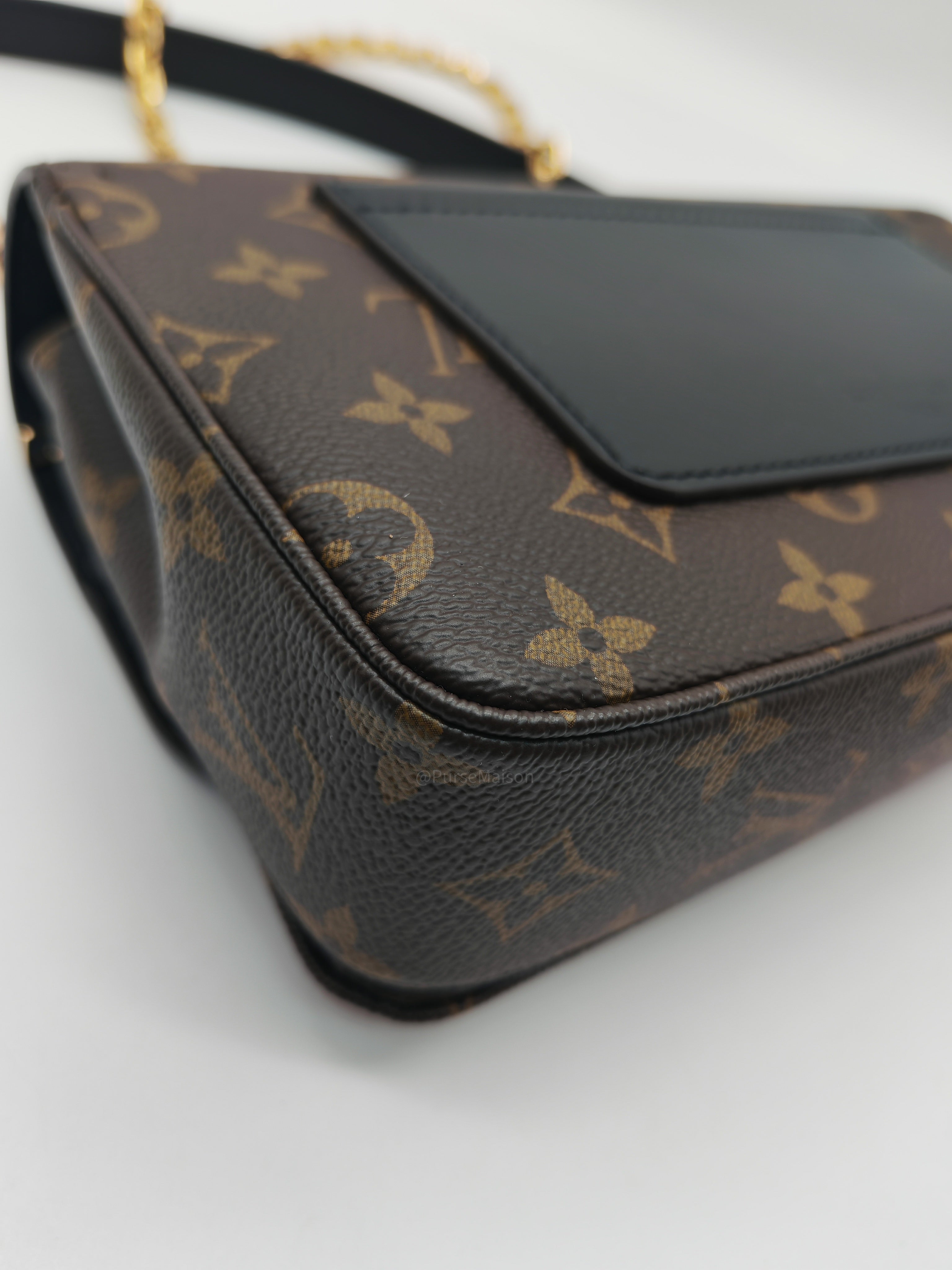 Louis Vuitton Marceau Shoulder Bag in Monogram Canvas and Gold Hardware Microchip