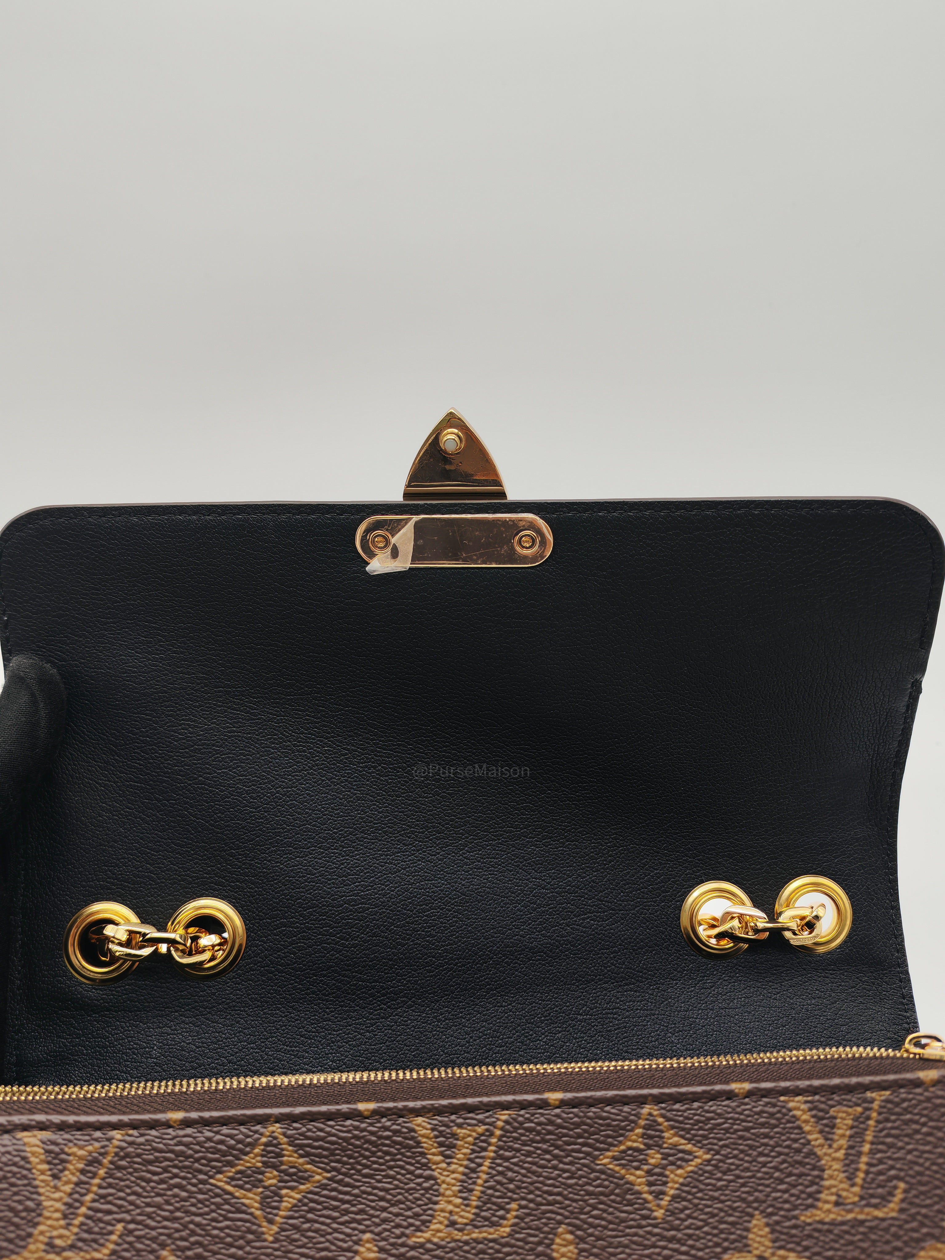 Louis Vuitton Marceau Shoulder Bag in Monogram Canvas and Gold Hardware Microchip