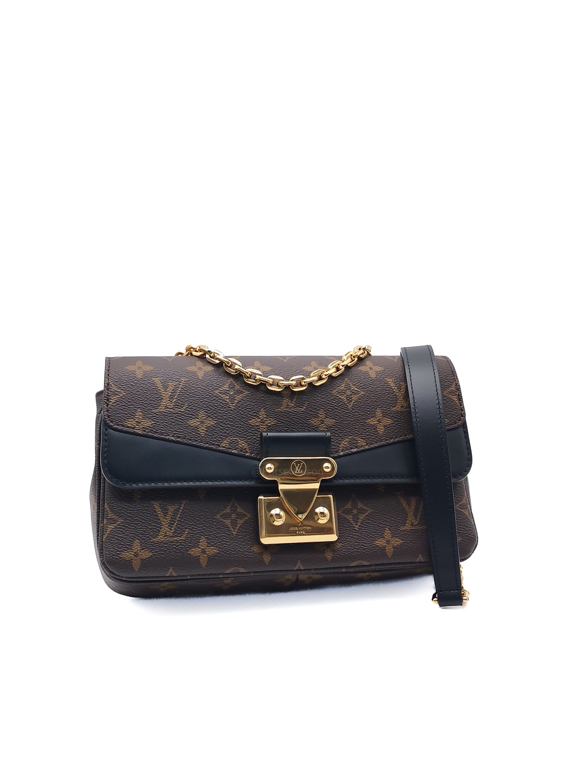 Louis Vuitton Marceau Shoulder Bag in Monogram Canvas and Gold Hardware Microchip