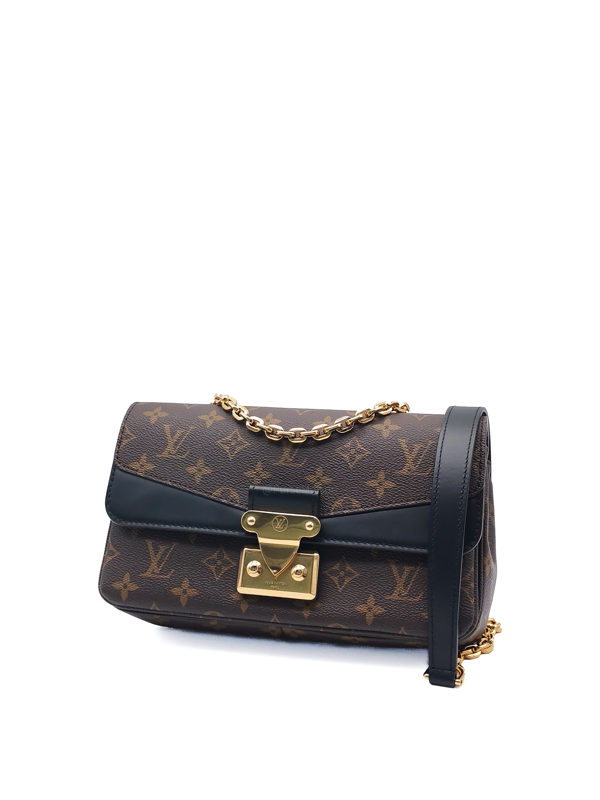 Louis Vuitton Marceau Shoulder Bag in Monogram Canvas and Gold Hardware Microchip