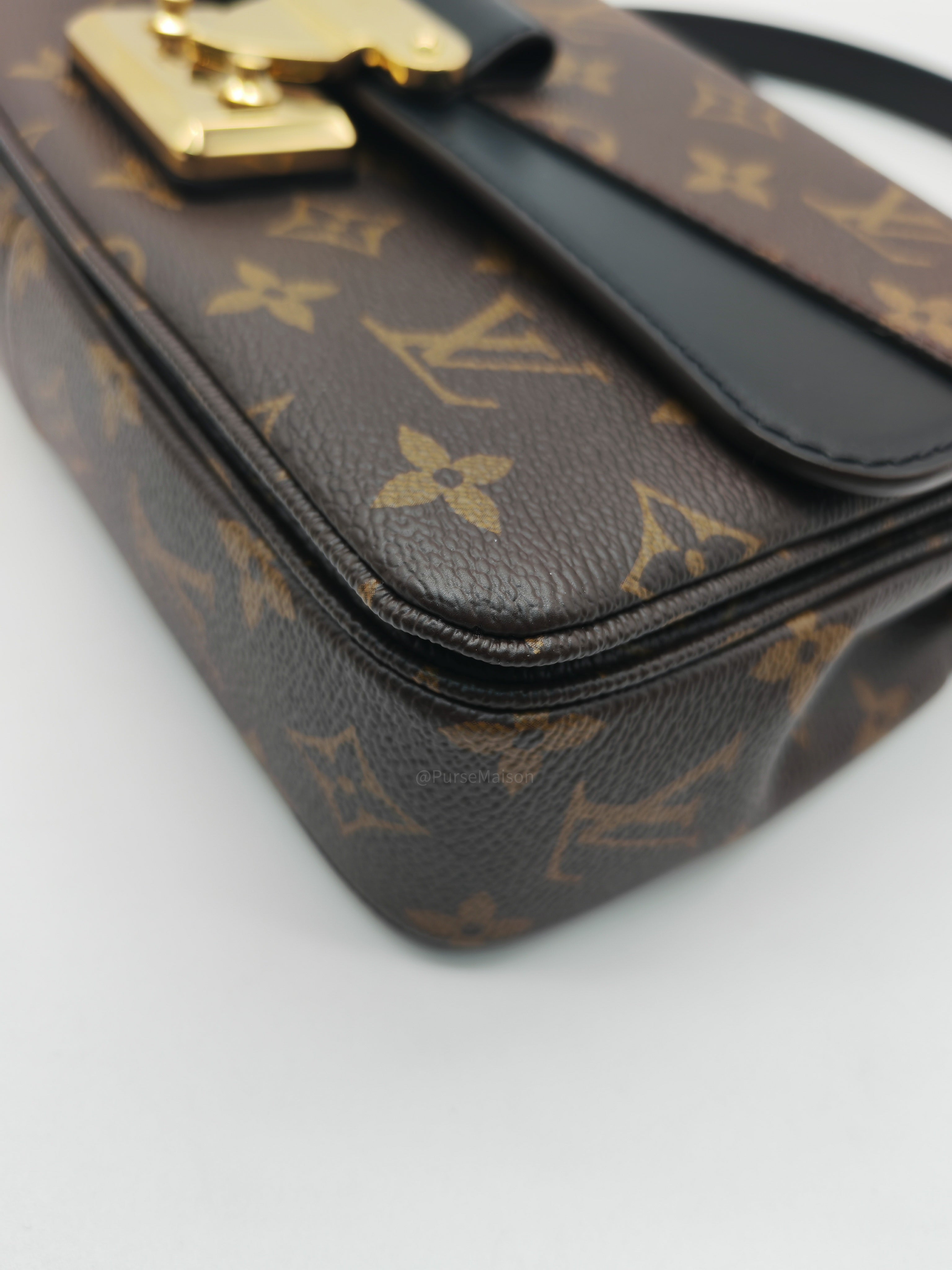 Louis Vuitton Marceau Shoulder Bag in Monogram Canvas and Gold Hardware Microchip
