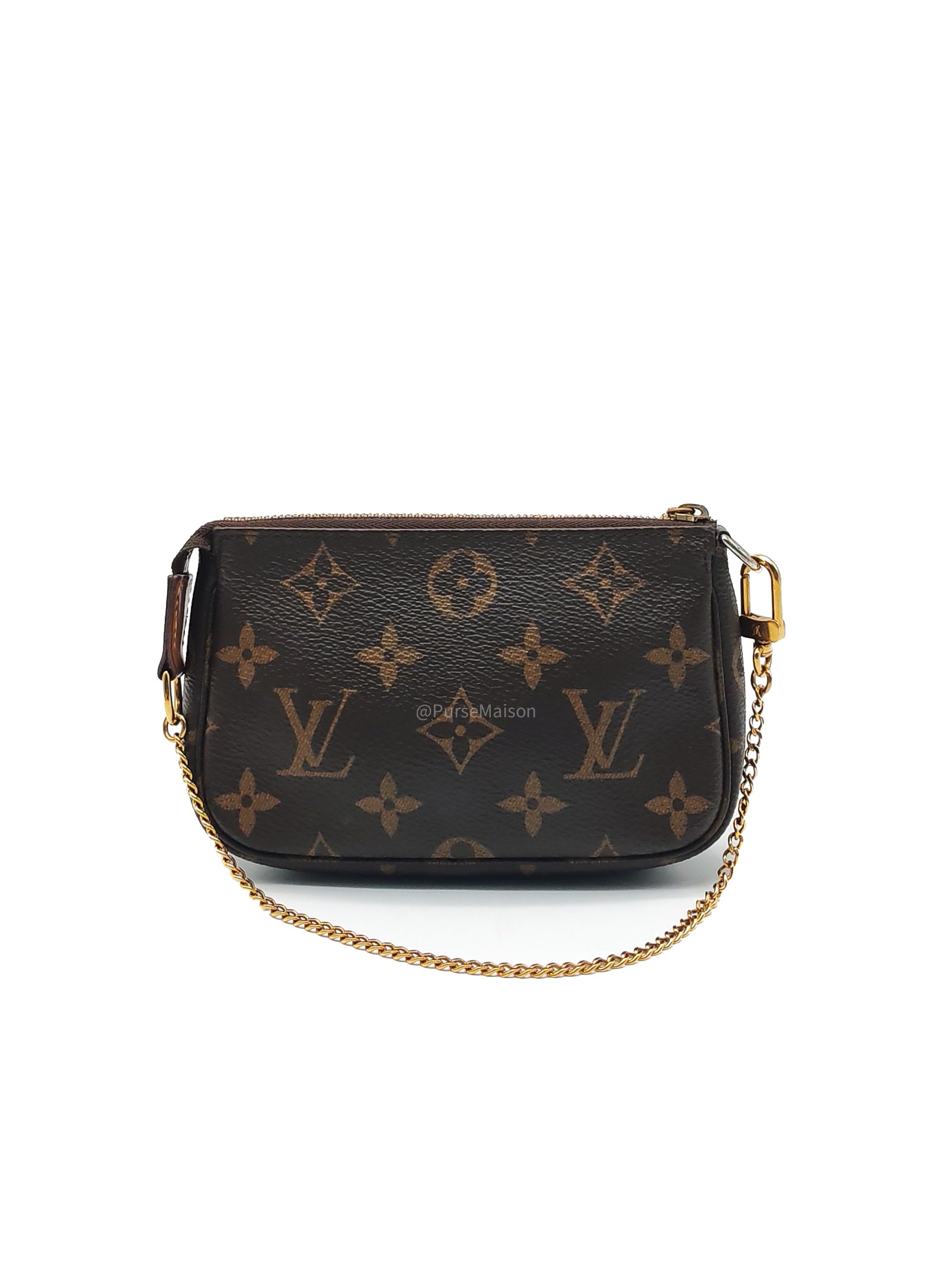 Louis Vuitton Mini Pochette Accessories in Monogram Canvas (Datecode: SF4290)