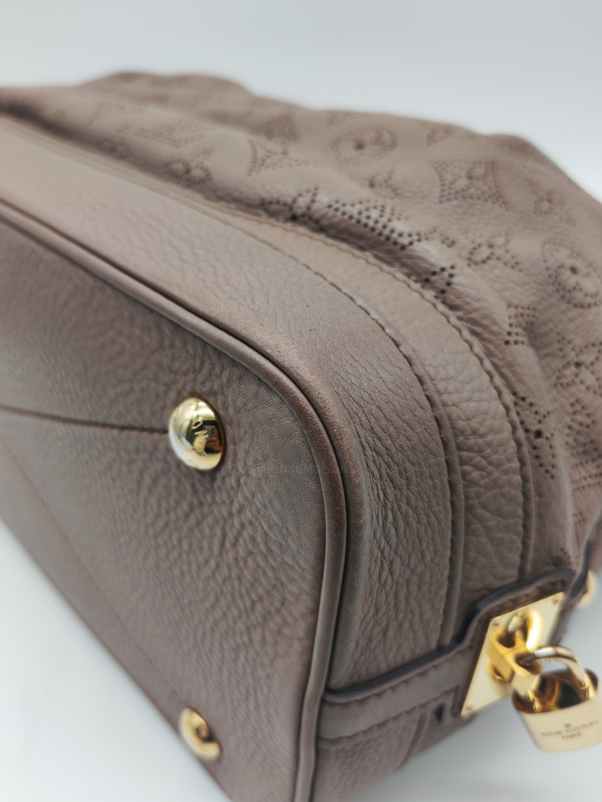 Louis Vuitton Stellar PM Bag in Monogram Mahina Leather and Gold Hardware