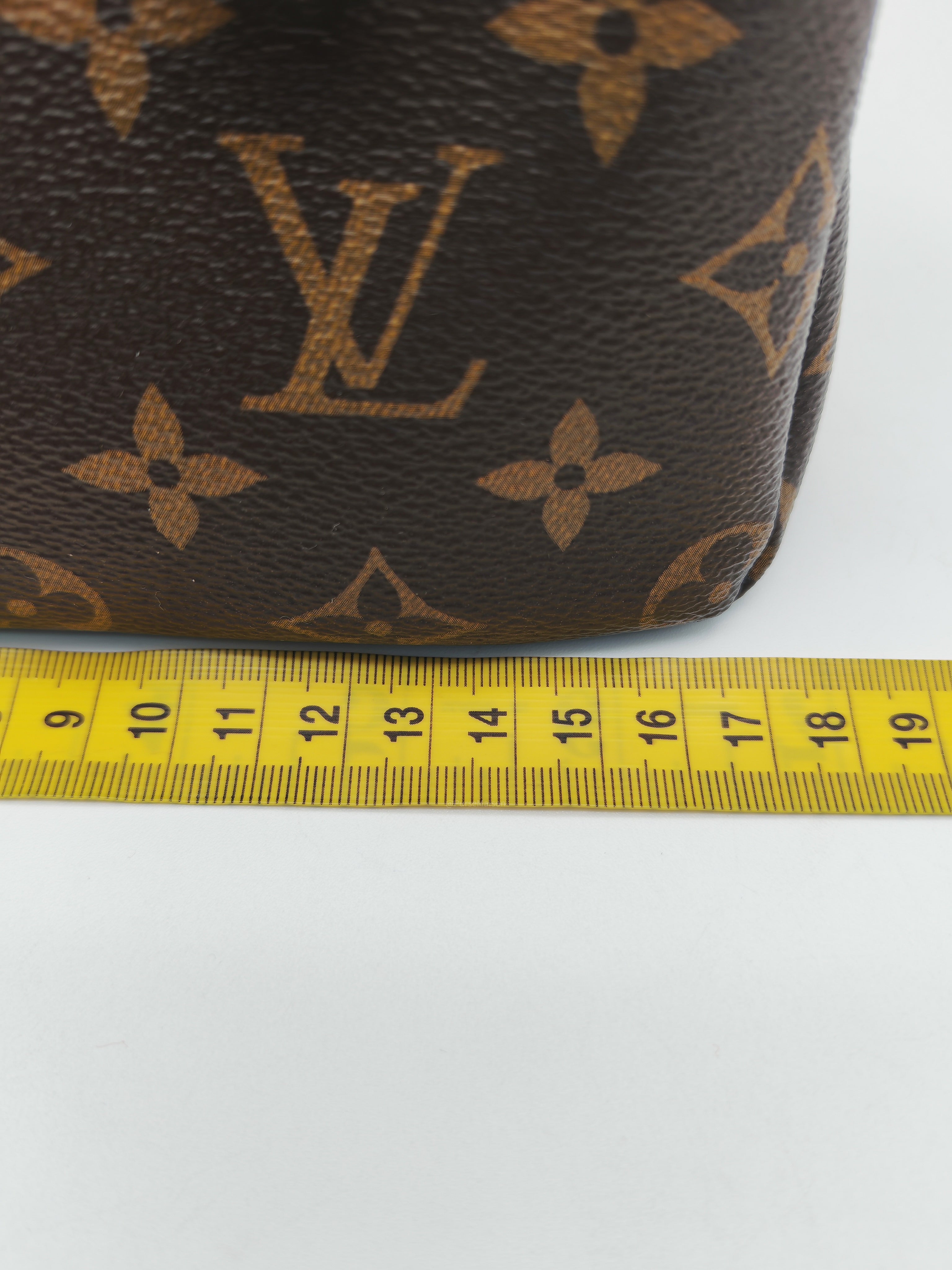Louis Vuitton Nano Pallas Two Way Hand Bag in Monogram Canvas and Gold Hardware (Datecode: SN5115)