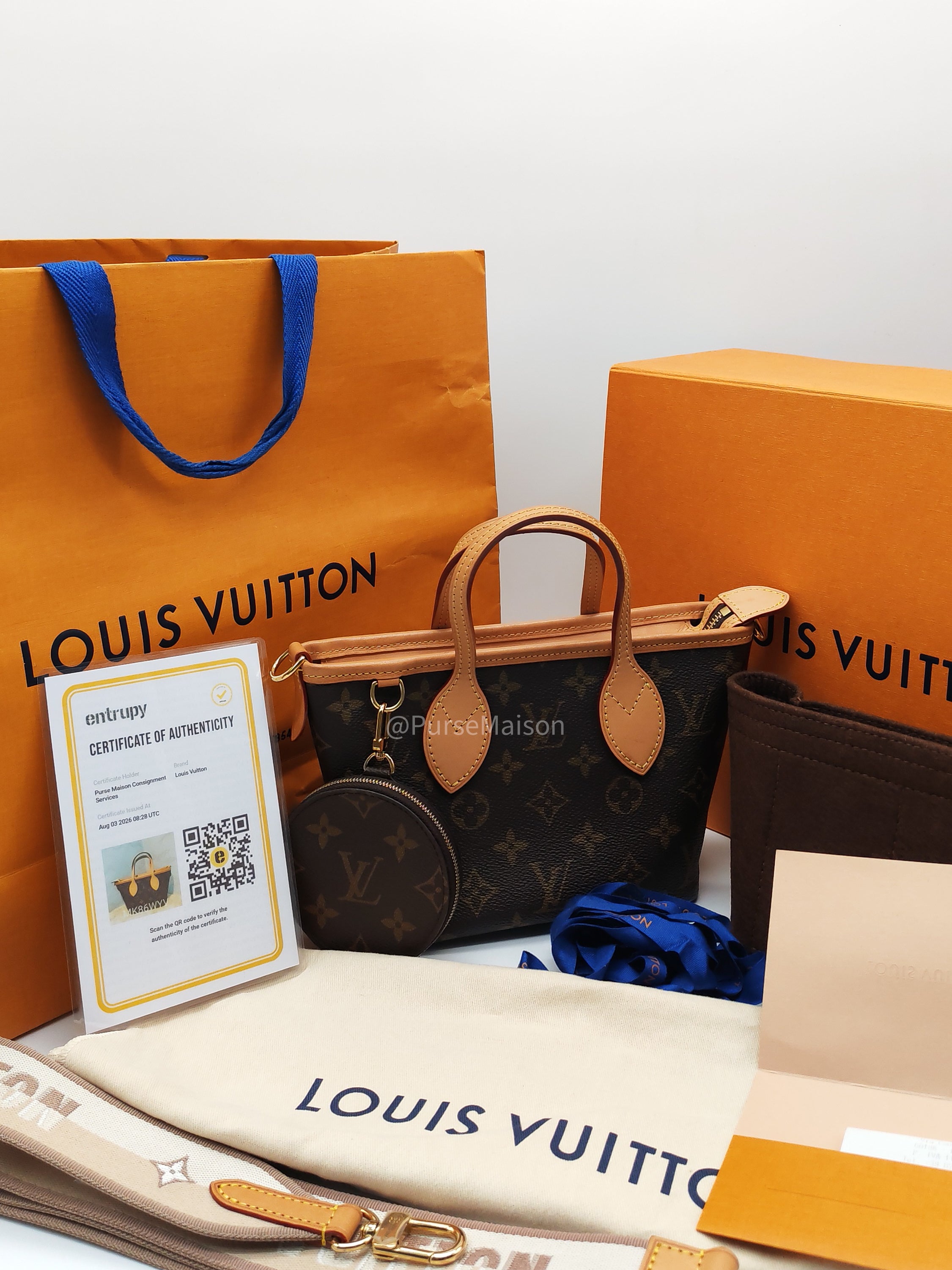 Louis Vuitton Neverfull BB in Monogram Canvas (Microchip)