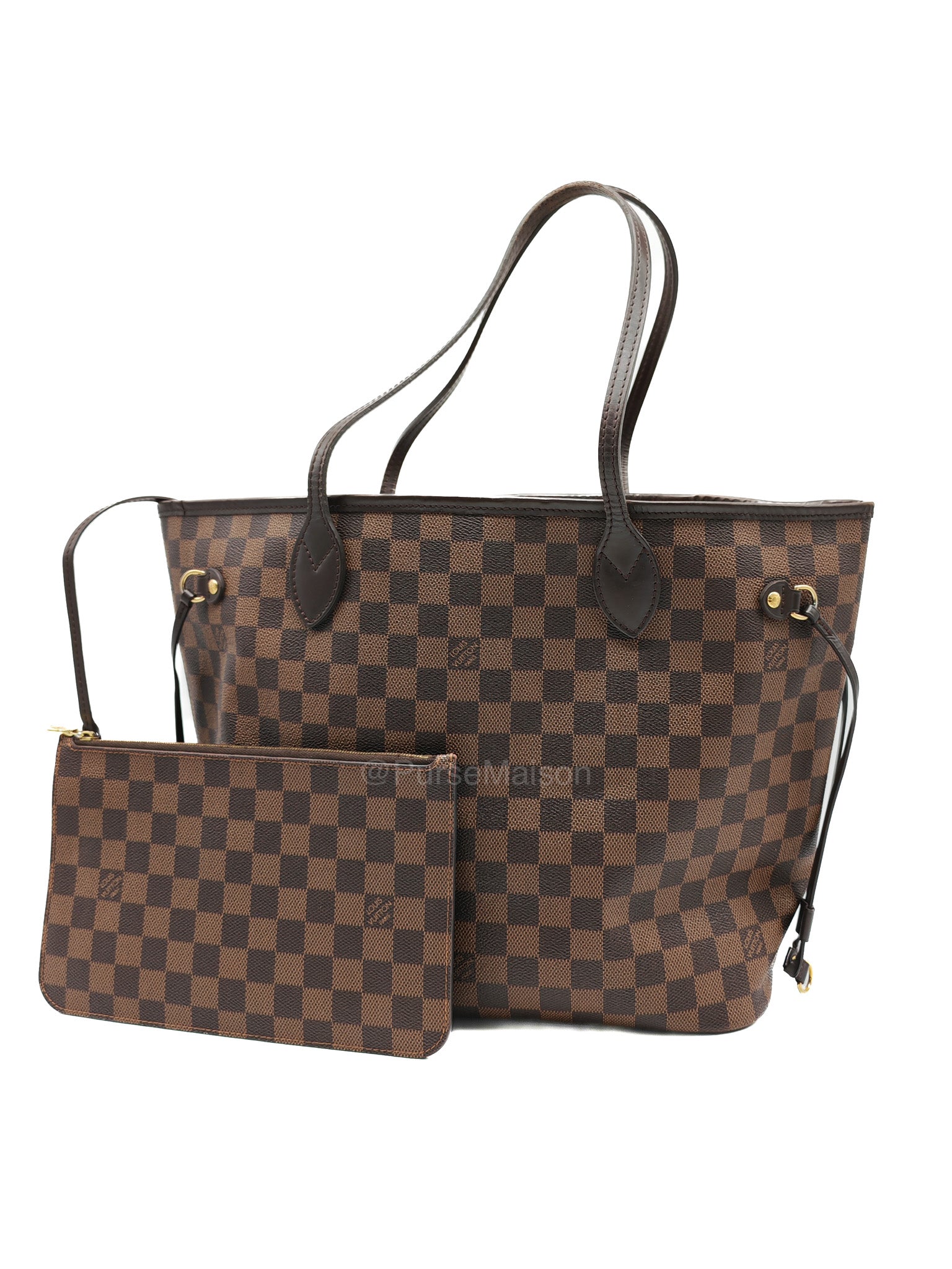 Louis Vuitton Neverfull MM in Damier Ebene Canvas (Date Code: AR4185)
