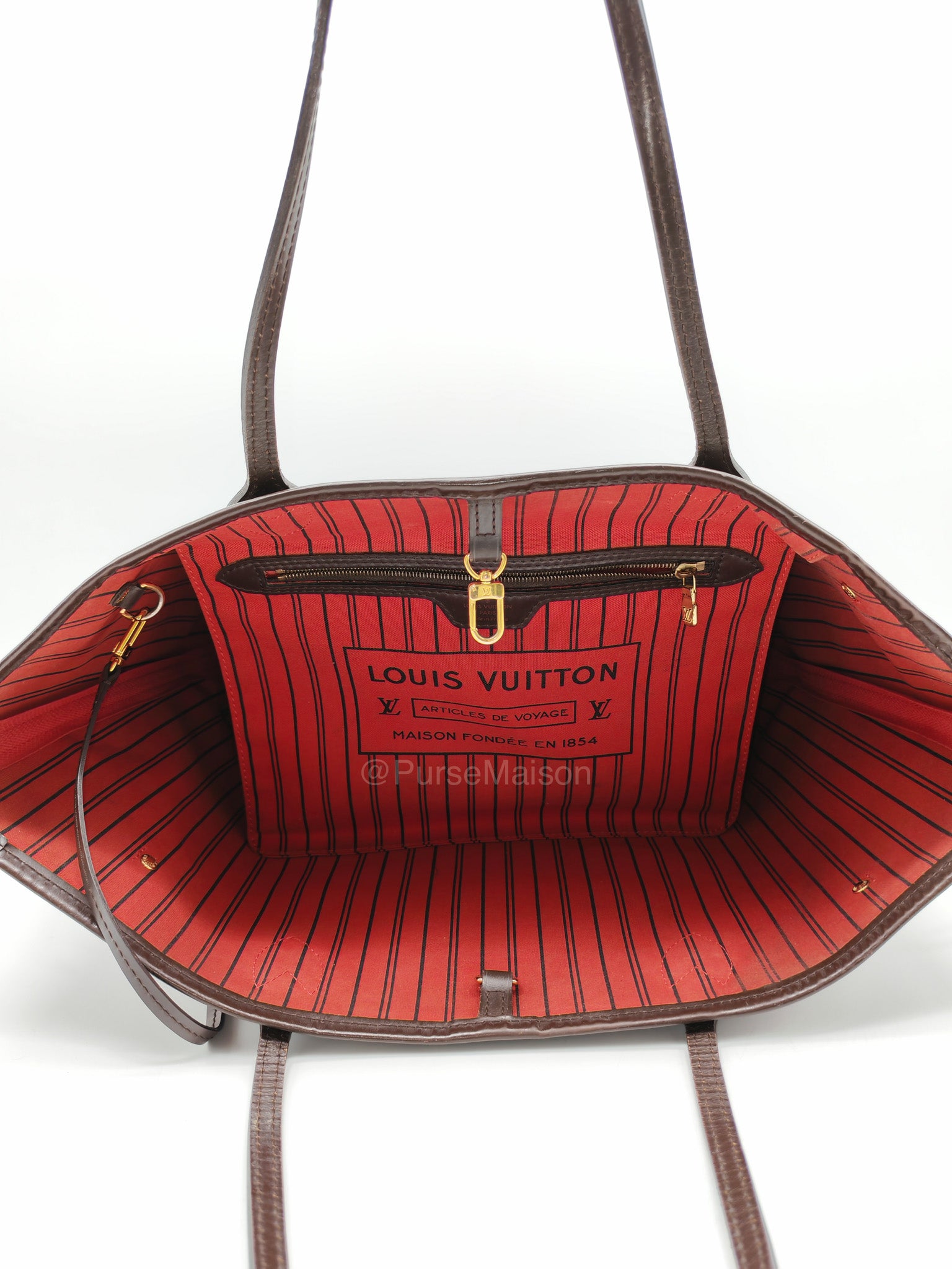 Louis Vuitton Neverfull MM in Damier Ebene Canvas (Date Code: AR4185)