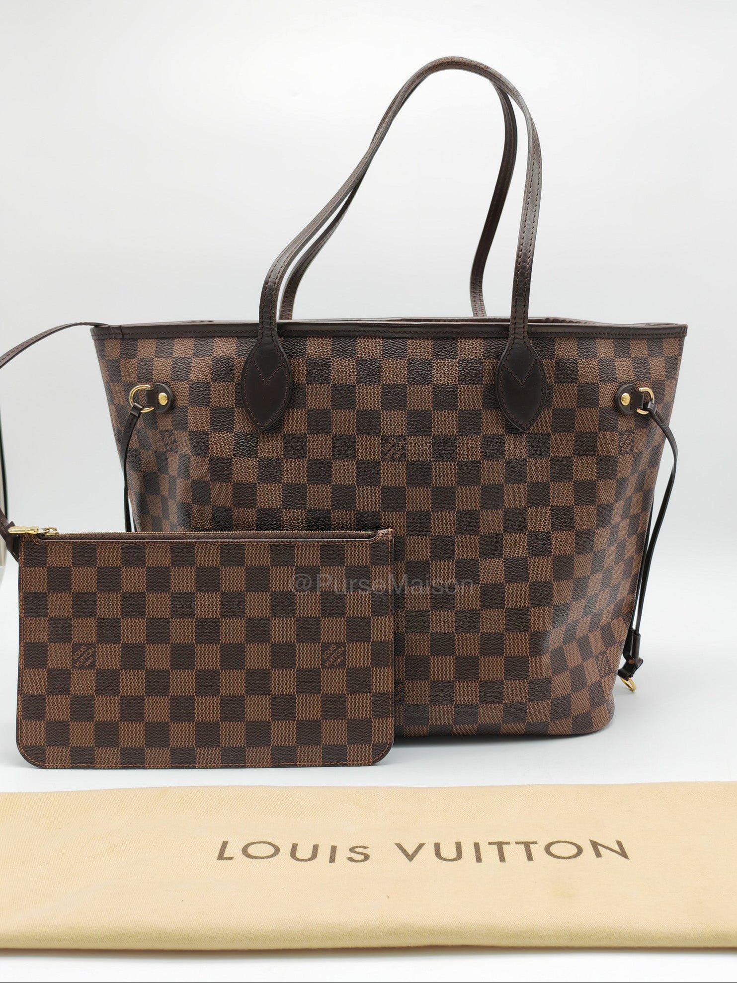 Louis Vuitton Neverfull MM in Damier Ebene Canvas (Date Code: AR4185)