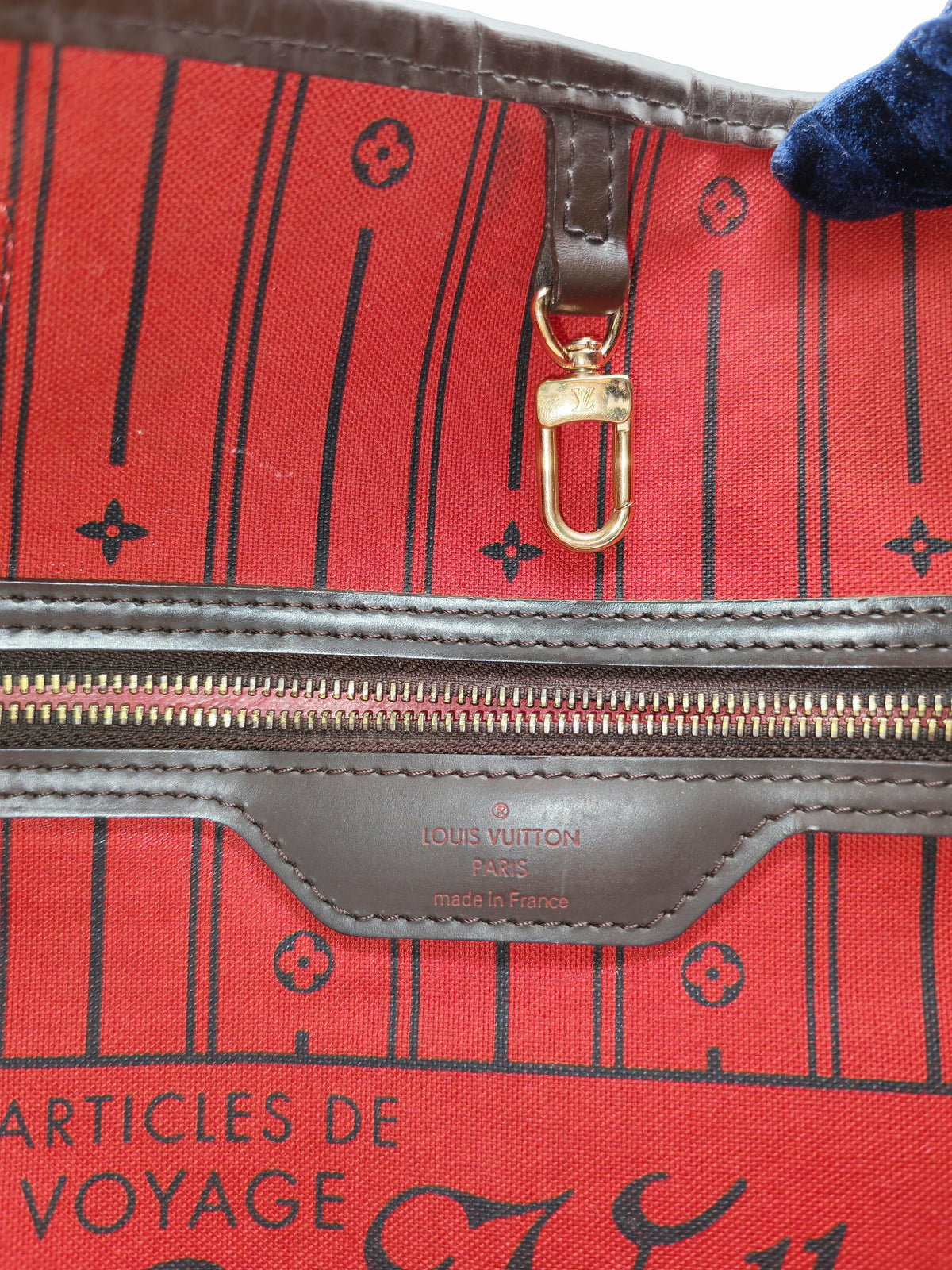 Louis Vuitton Neverfull GM in Damier Ebene Canvas and Gold Hardware (Datecode: TH3079)