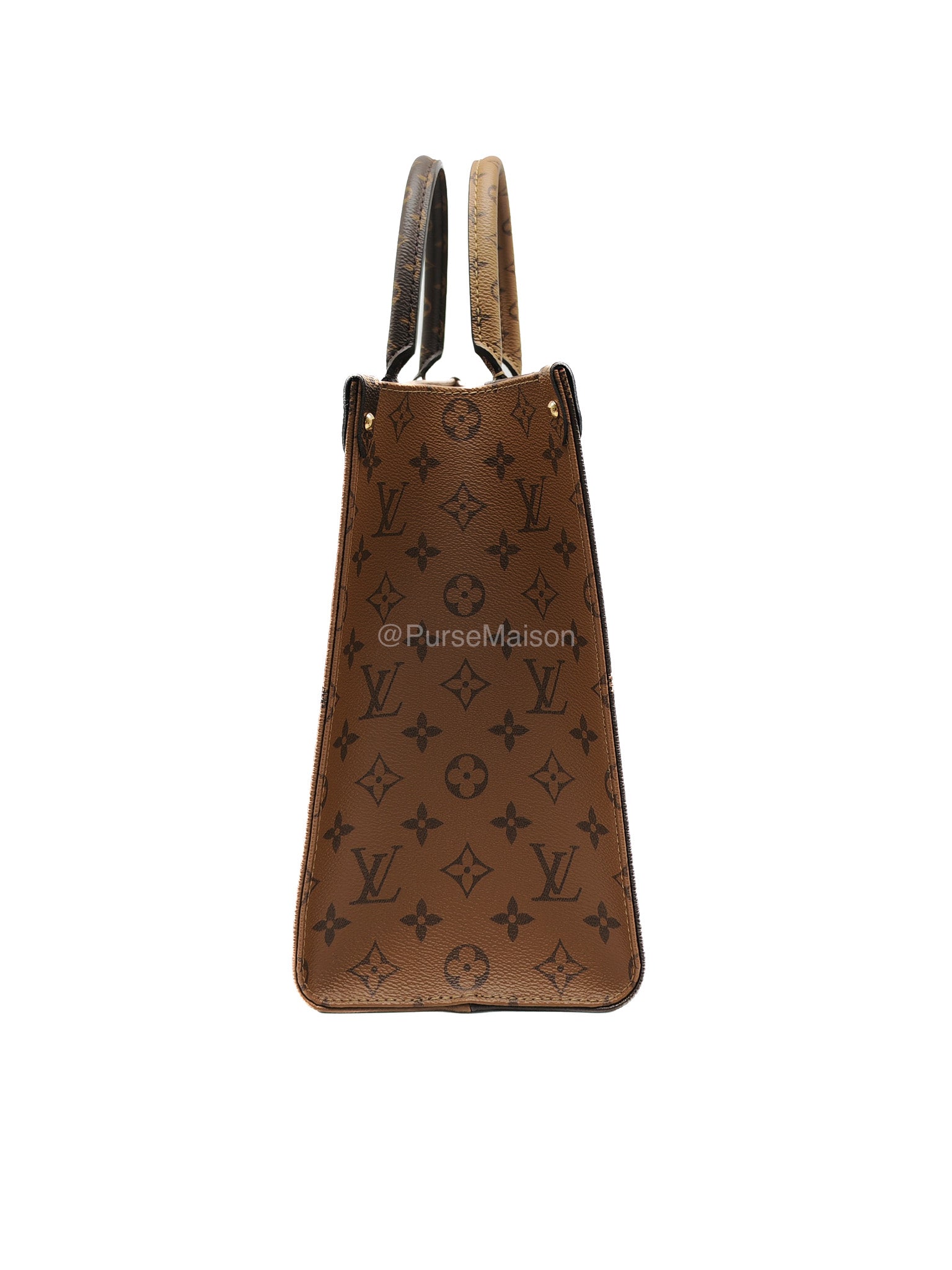Louis Vuitton OntheGo GM Tote Bag in Reverse Monogram Canvas (Date Code: FL0250)