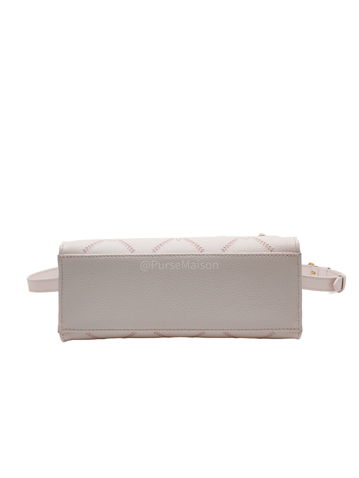 Louis Vuitton OnTheGo PM in Pale Pink Monogram Empreinte Couture Cowhide Leather and Gold Hardware Microchip