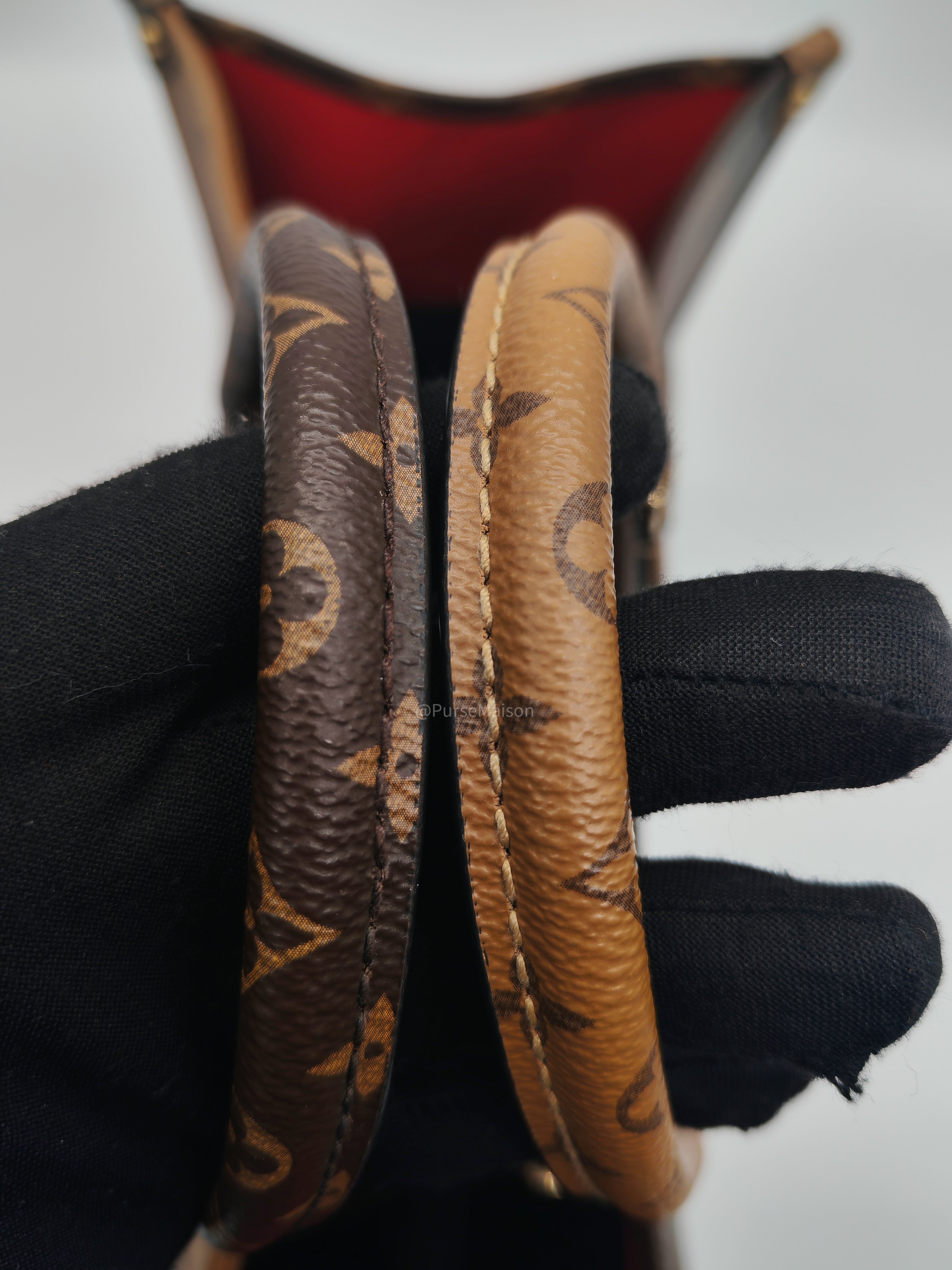 Louis Vuitton OntheGO (OTG) GM in Reverse Monogram Canvas and Gold Hardware (Datecode: TJ4169)