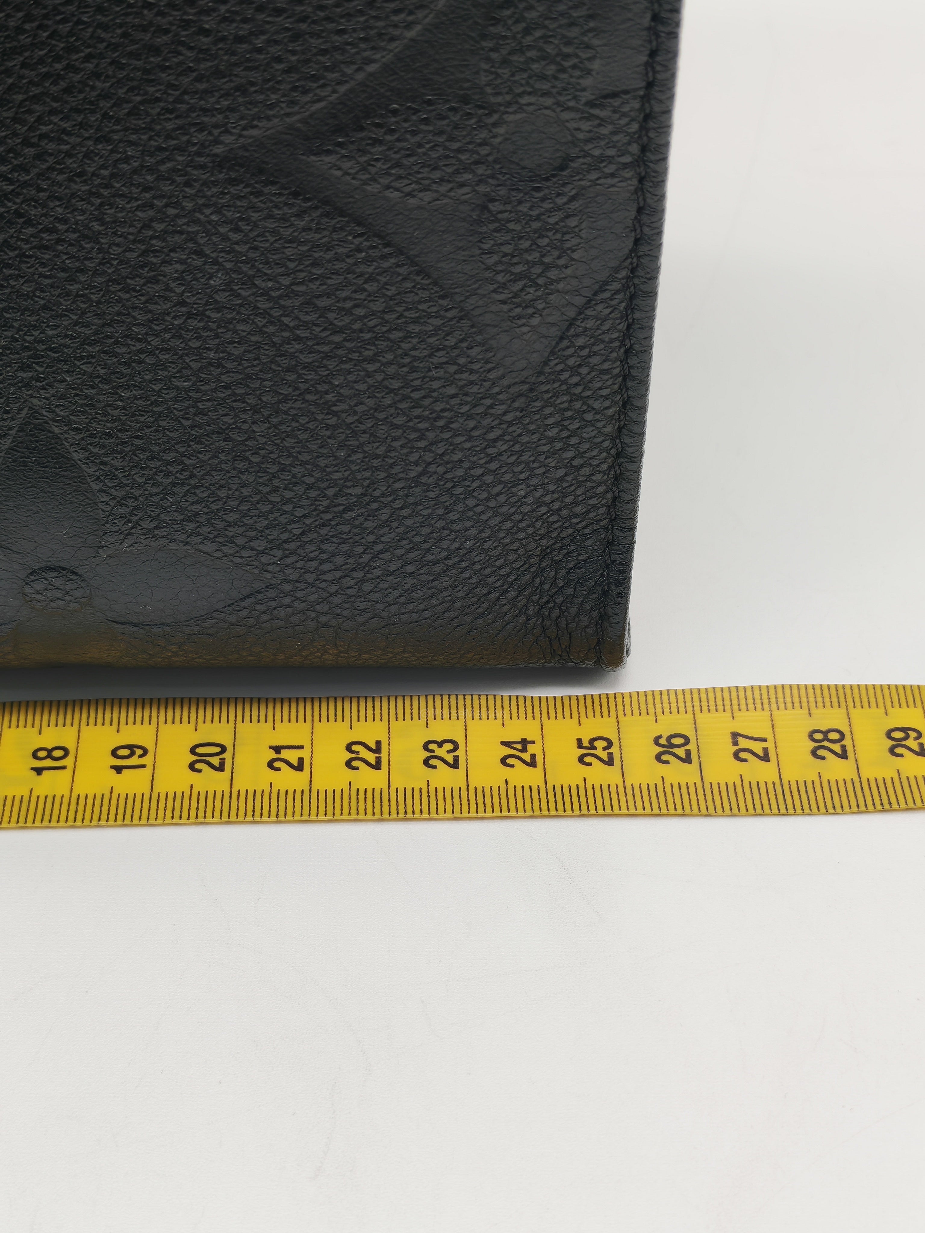 Louis Vuitton OntheGo MM In Black Monogram Empreinte Leather and Gold Hardware Microchip