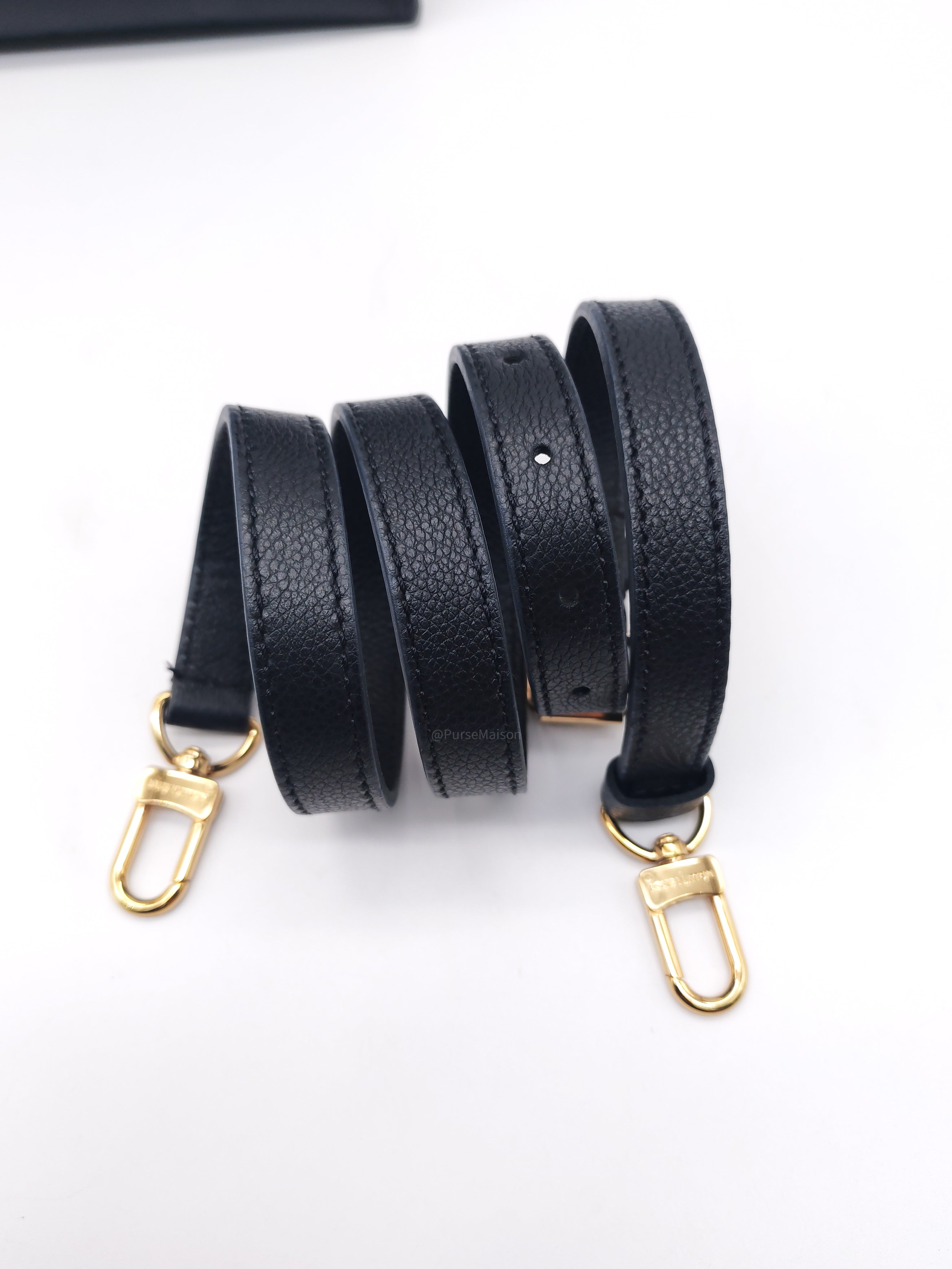 Louis Vuitton OntheGo MM In Black Monogram Empreinte Leather and Gold Hardware Microchip