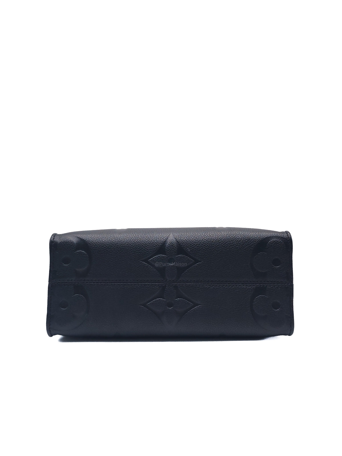 Louis Vuitton OntheGo MM In Black Monogram Empreinte Leather and Gold Hardware Microchip