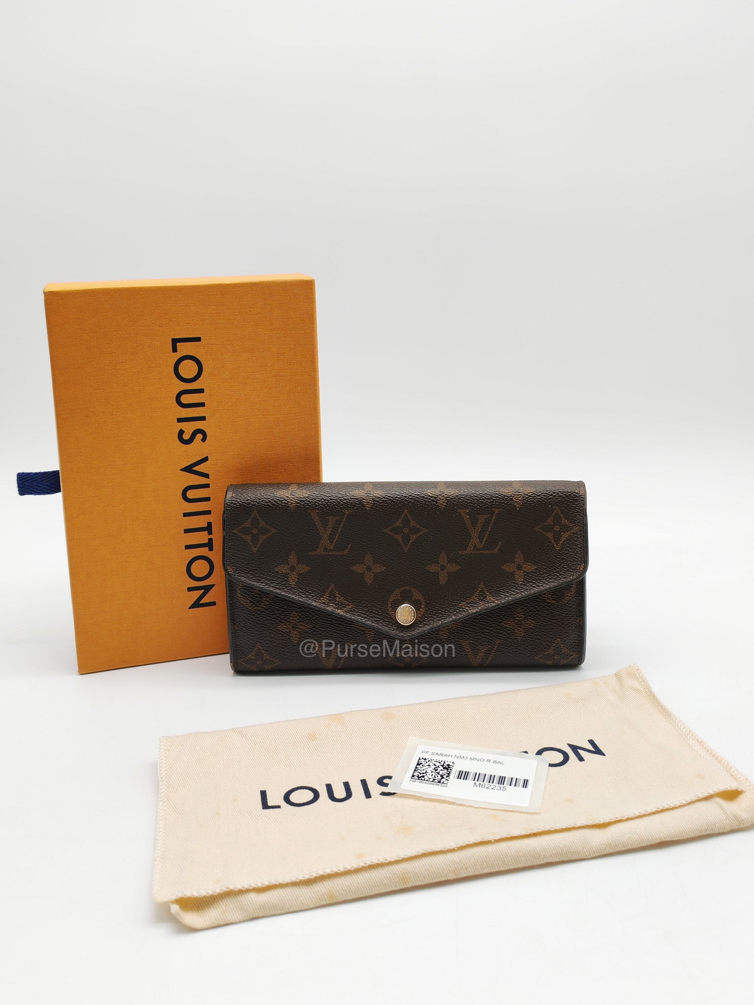 Louis Vuitton Sarah Wallet in Monogram Canvas (Datecode: CA1199)