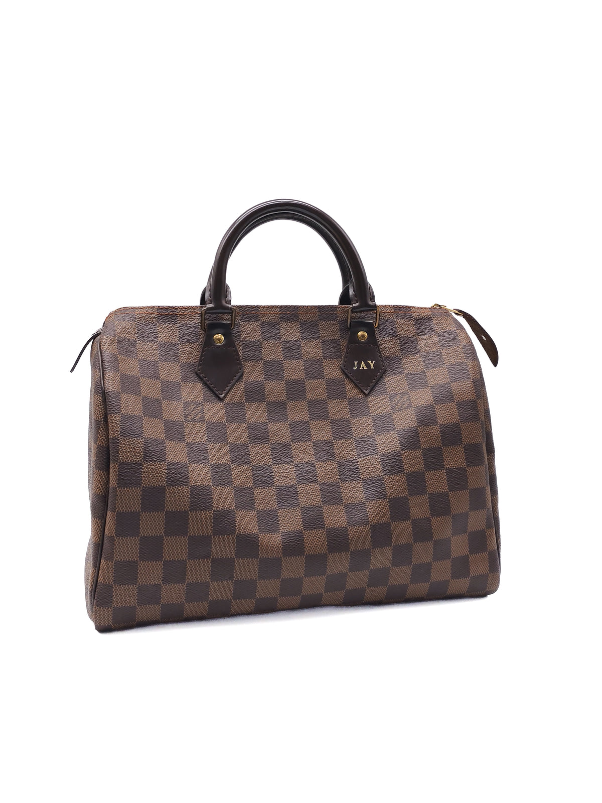 Louis Vuitton Speedy 30 in Damier Ebene Canvas and Gold Hardware (Datecode: SP4160)