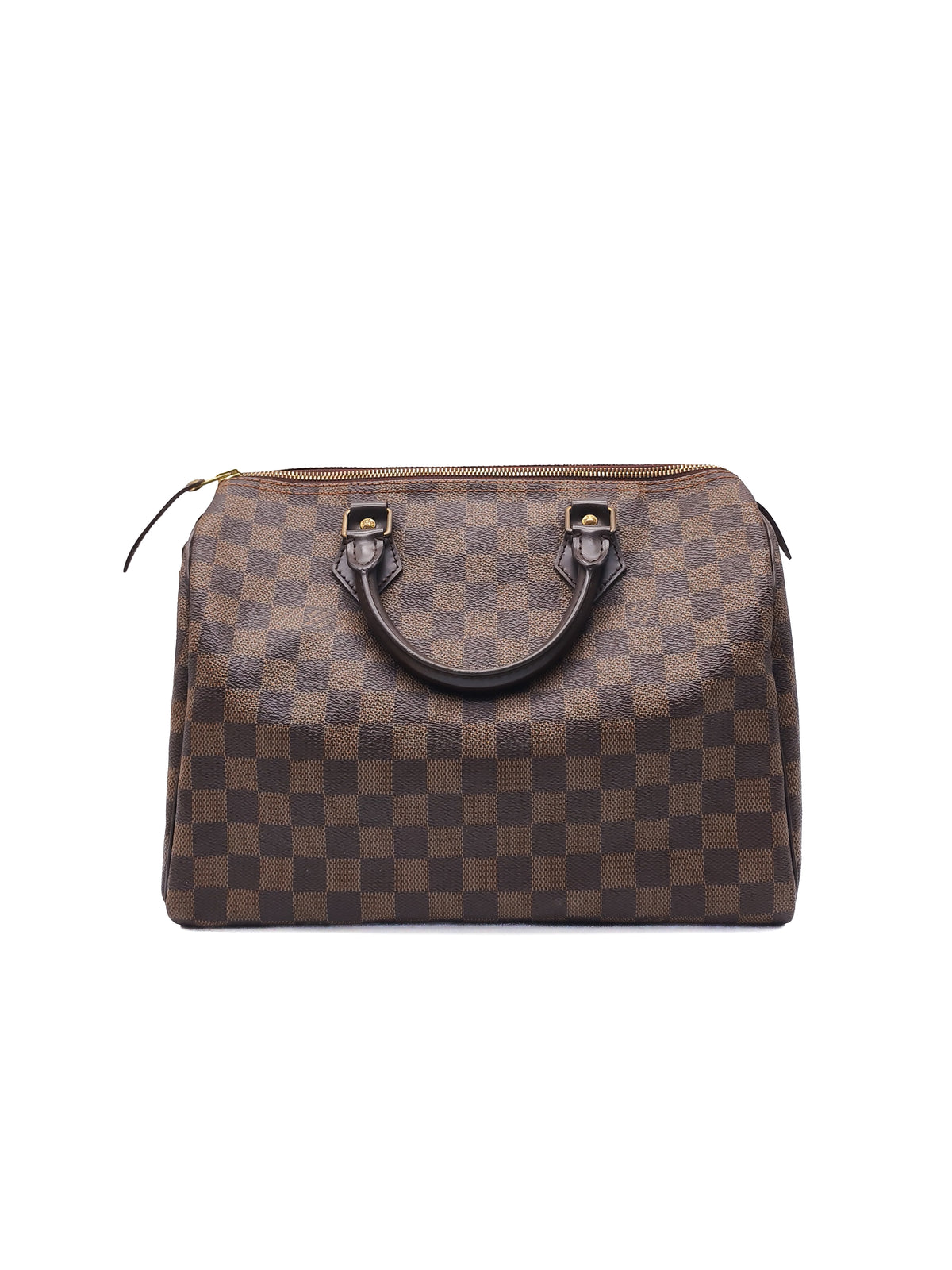 Louis Vuitton Speedy 30 in Damier Ebene Canvas and Gold Hardware (Datecode: SP4160)