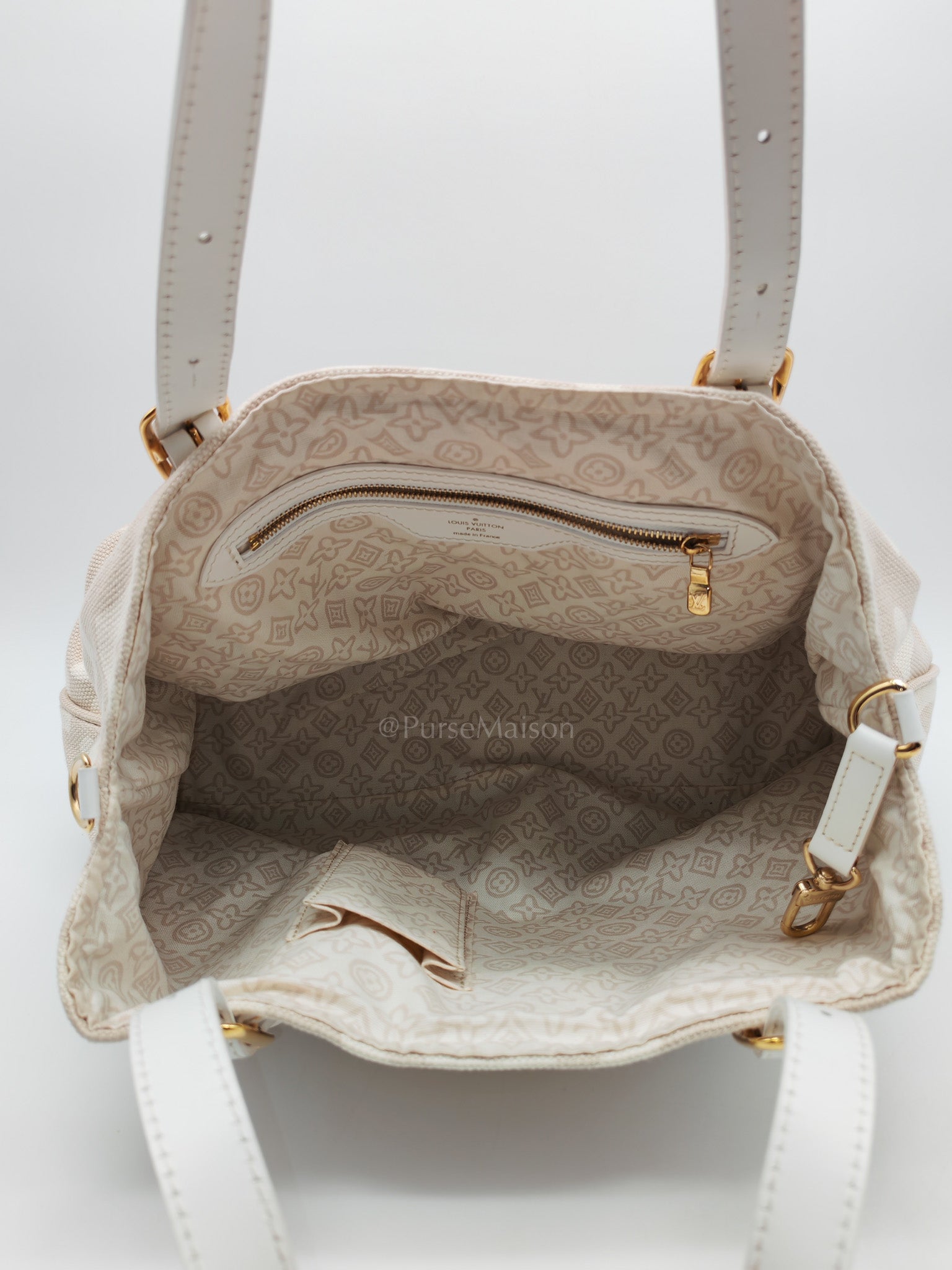 Louis Vuitton Monogram Tahitienne Cabas PM Tote Bag (Date Code: TH0038)