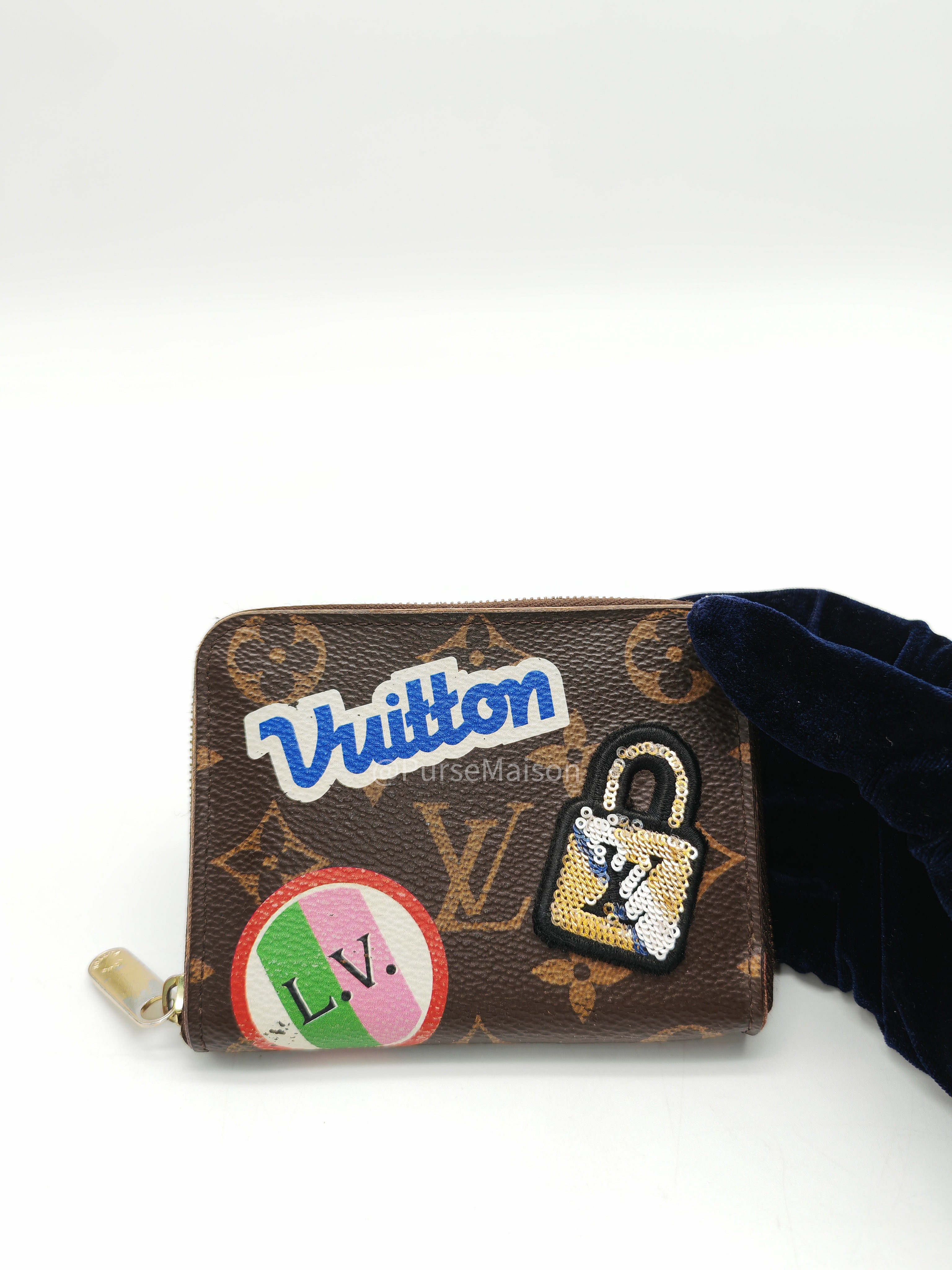 Louis Vuitton Zippy Coin Purse in Monogram Patches Collection Canvas