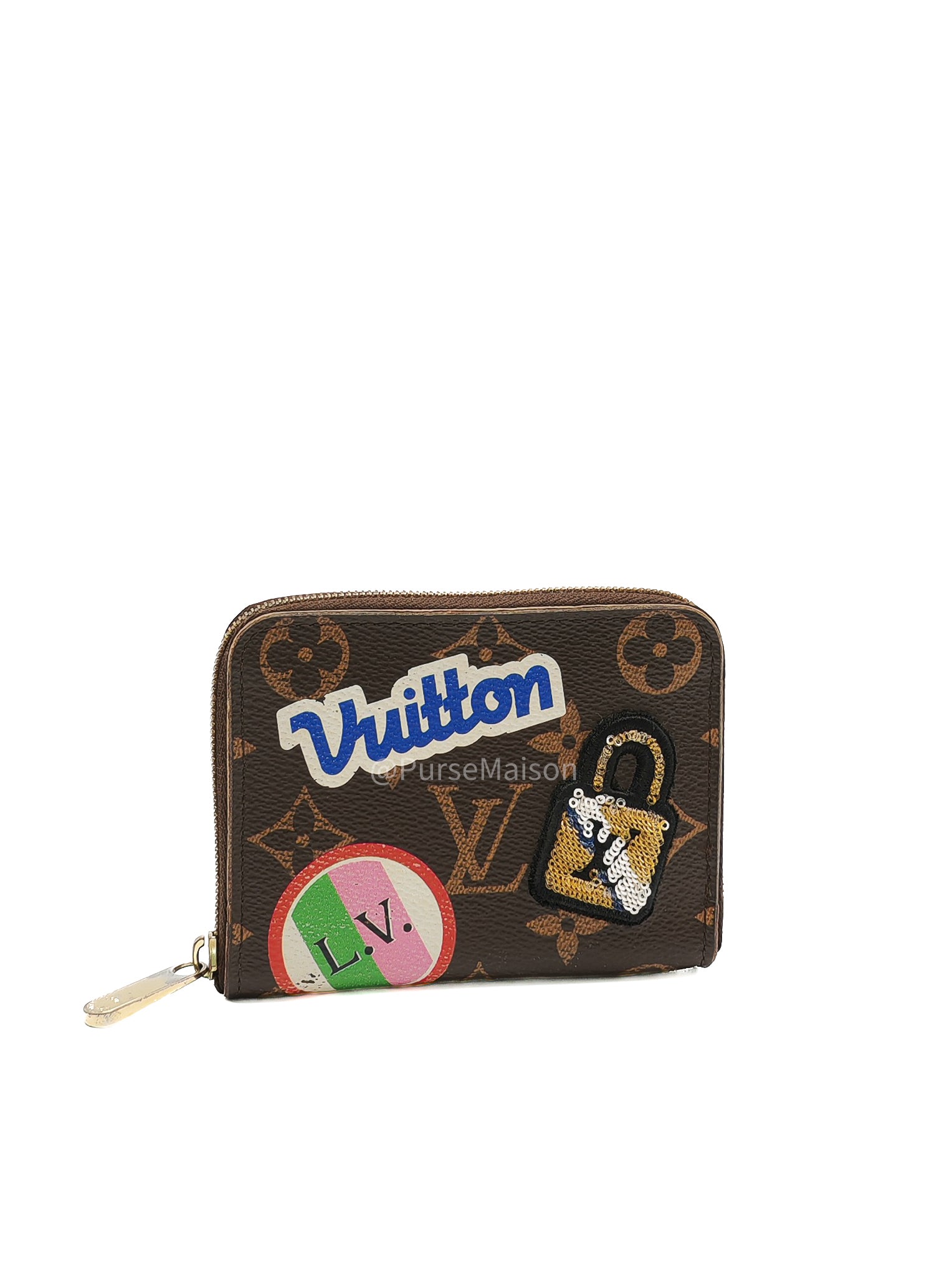 Louis Vuitton Zippy Coin Purse in Monogram Patches Collection Canvas