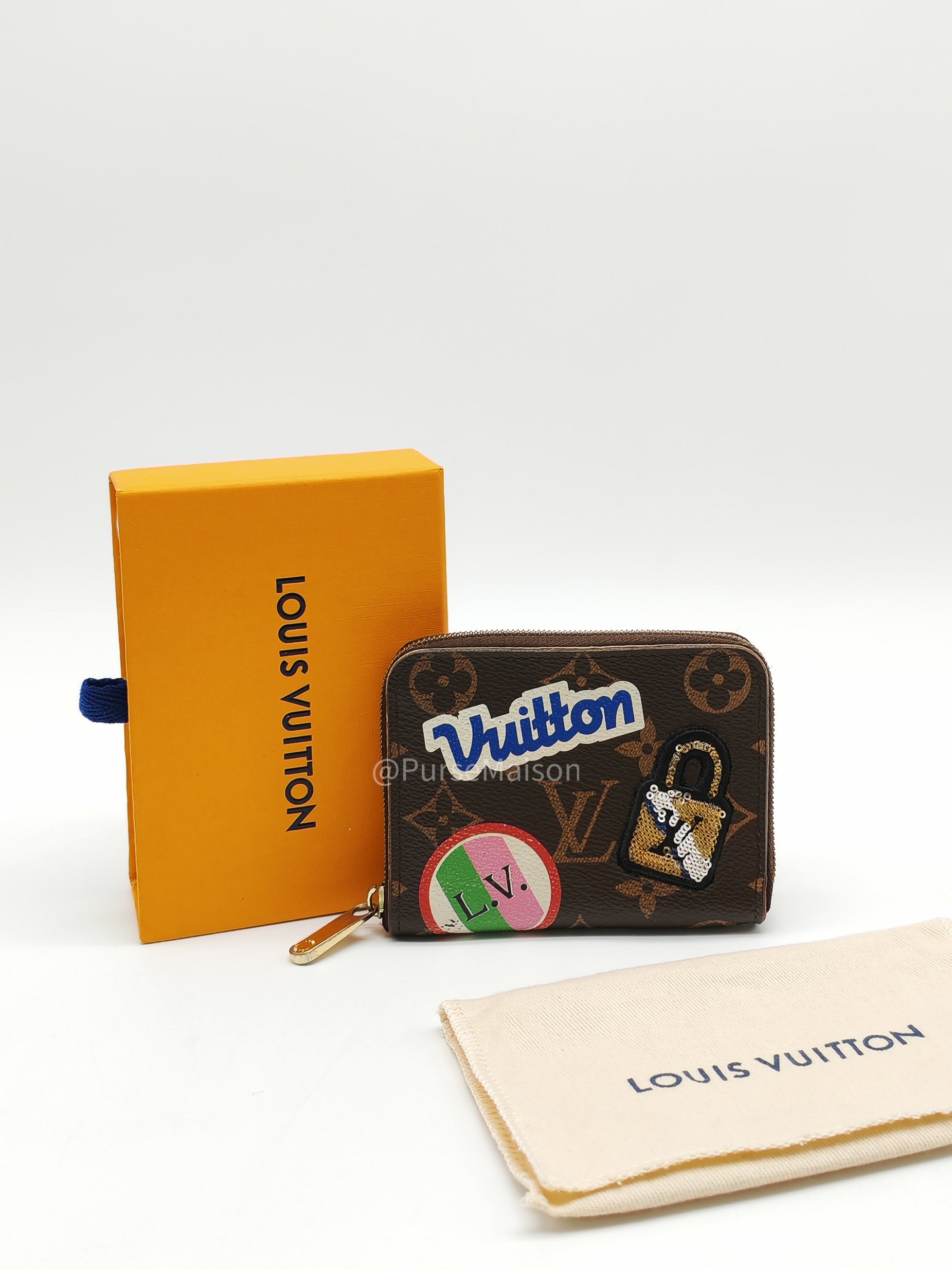 Louis Vuitton Zippy Coin Purse in Monogram Patches Collection Canvas