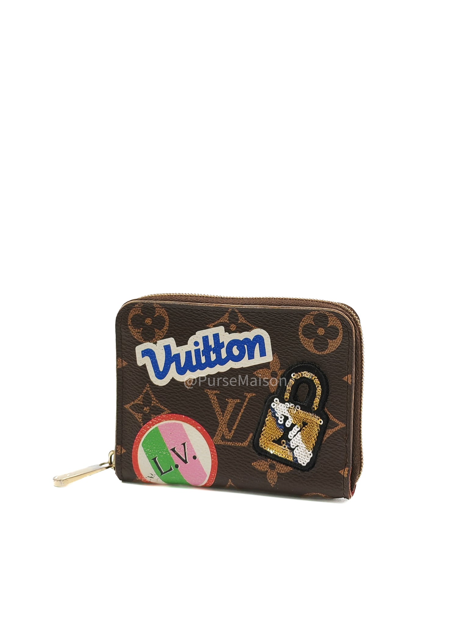 Louis Vuitton Zippy Coin Purse in Monogram Patches Collection Canvas