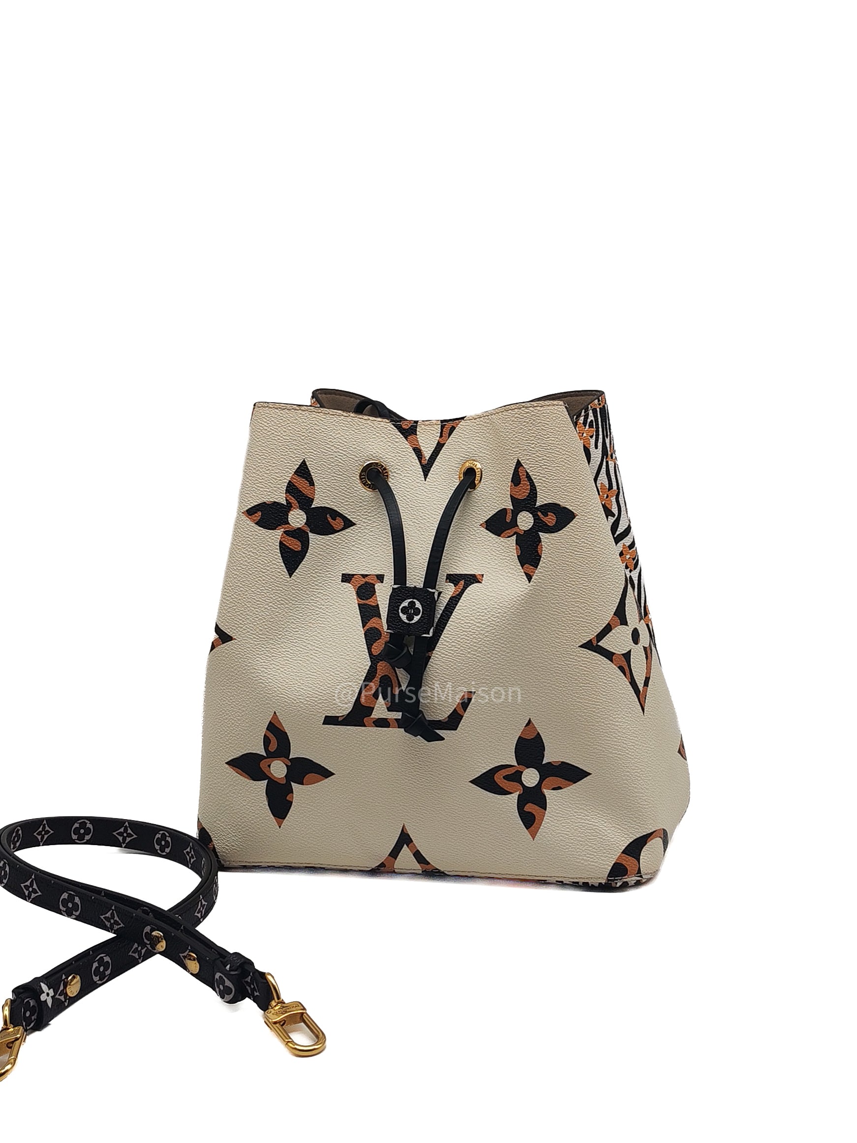 Louis Vuitton Neo Noe Bucket Bag MM in Limited Edition Jungle Monogram Giant Canvas (Date Code: SP3169)