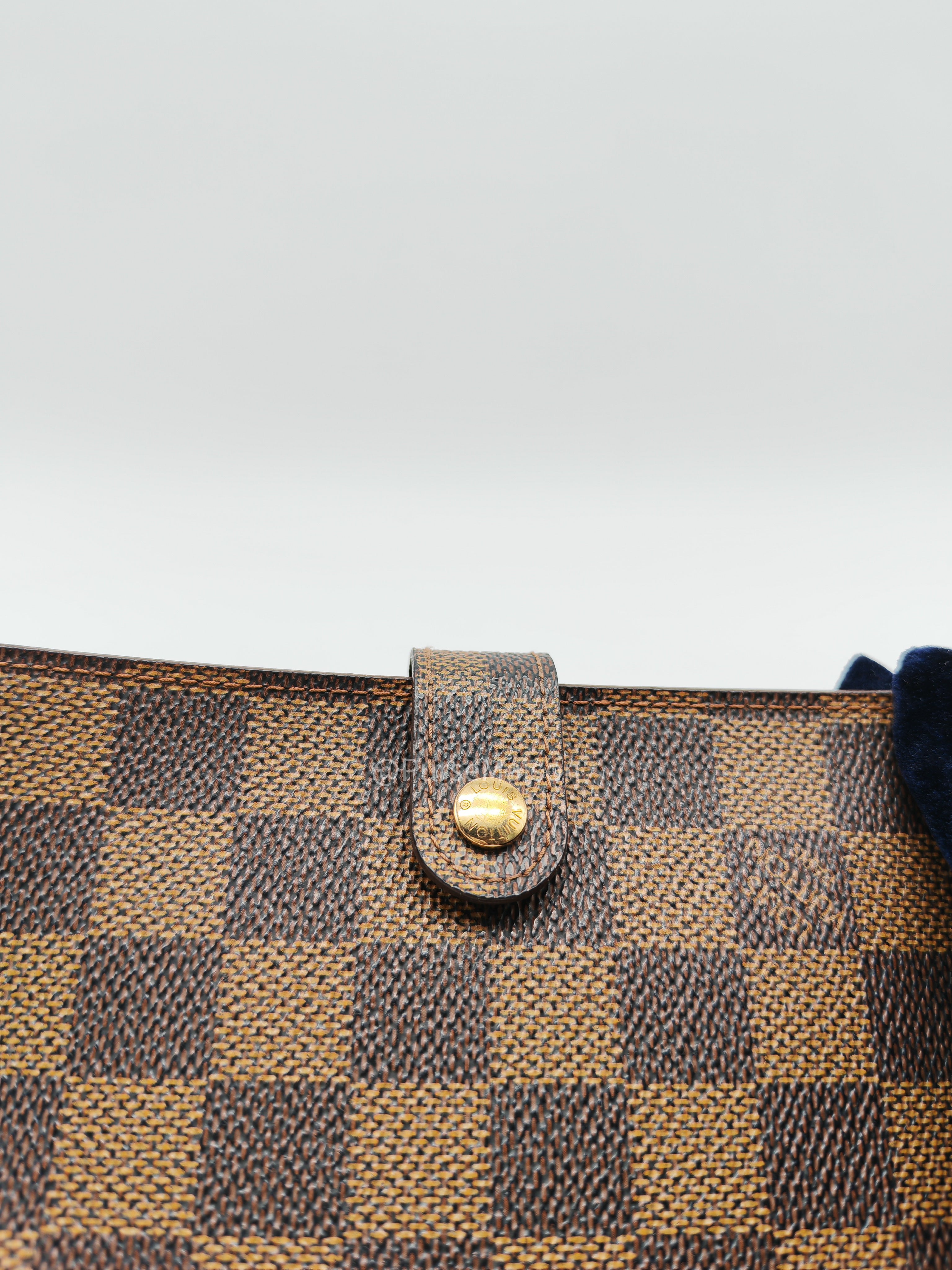 Louis Vuitton Small Ring Agenda Cove PM Damier Ebene Canvas (Date Code: CA0978)
