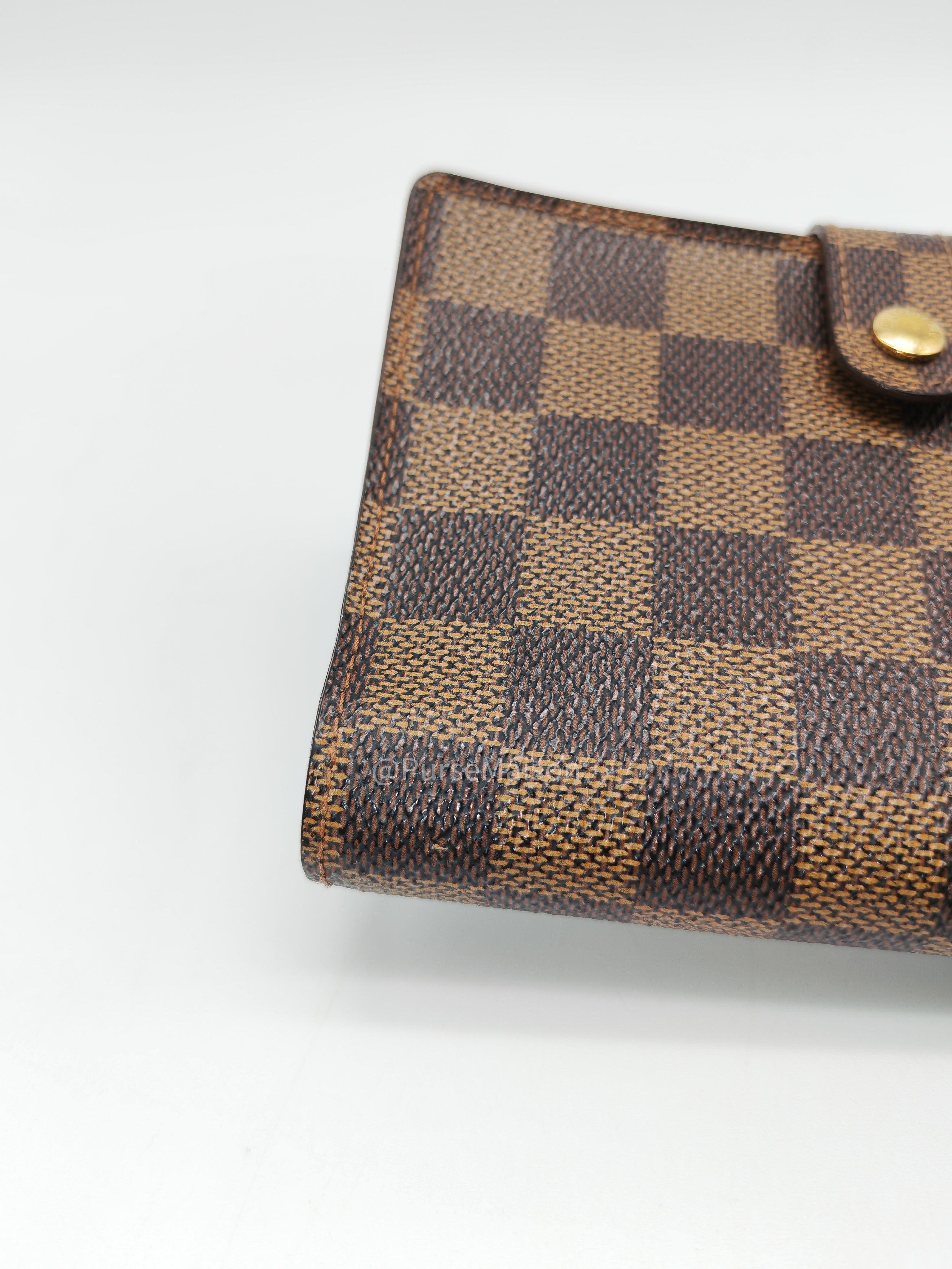 Louis Vuitton Small Ring Agenda Cove PM Damier Ebene Canvas (Date Code: CA0978)