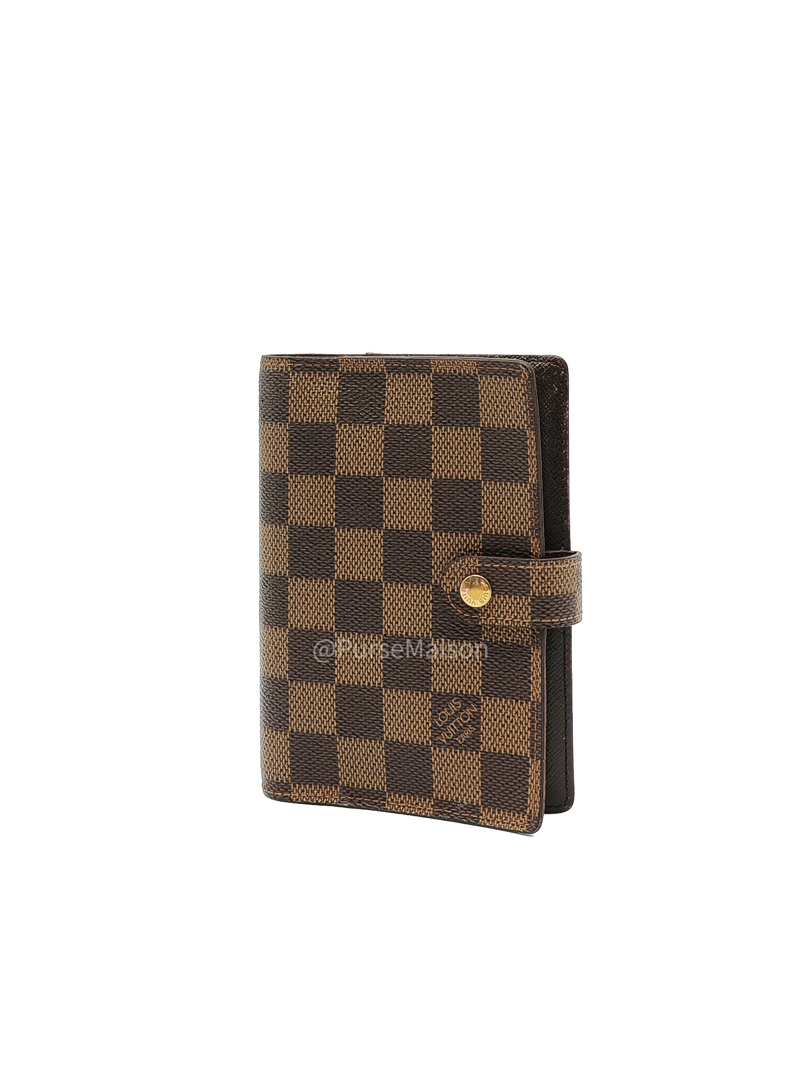 Louis Vuitton Small Ring Agenda Cove PM Damier Ebene Canvas (Date Code: CA0978)