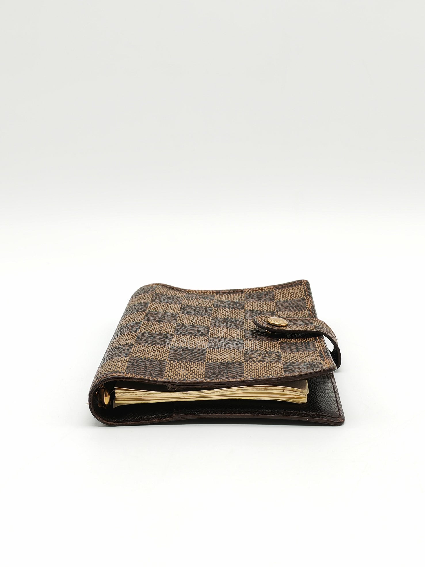 Louis Vuitton Small Ring Agenda Cove PM Damier Ebene Canvas (Date Code: CA0978)