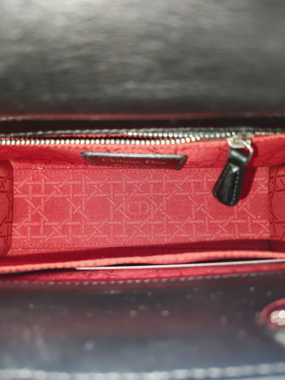 Christian Dior Lady Dior MyABCDior Small in Black Quilted Cannage Lambskin Leather and SIlver Hardware