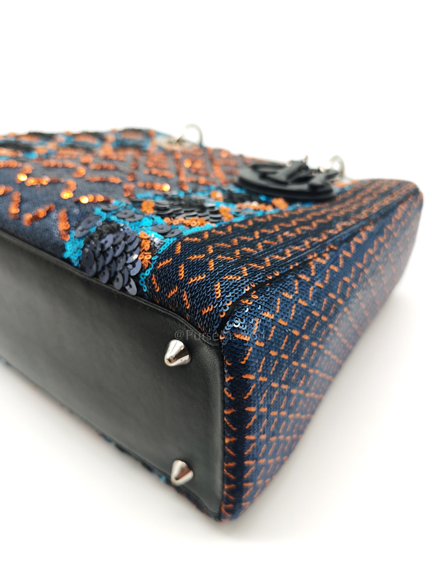 Lady Dior Medium Limited Edition Sequin-Embellished Shoulder Bag